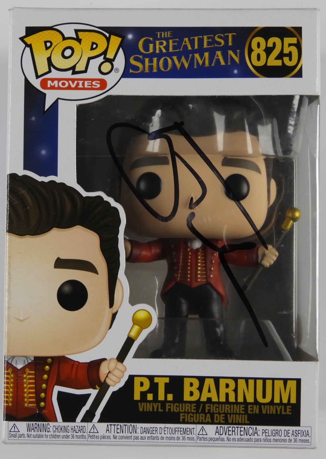 Hugh Jackman Signed Autograph Funko Pop 825 JSA The Greatest Showman PT Barnum

