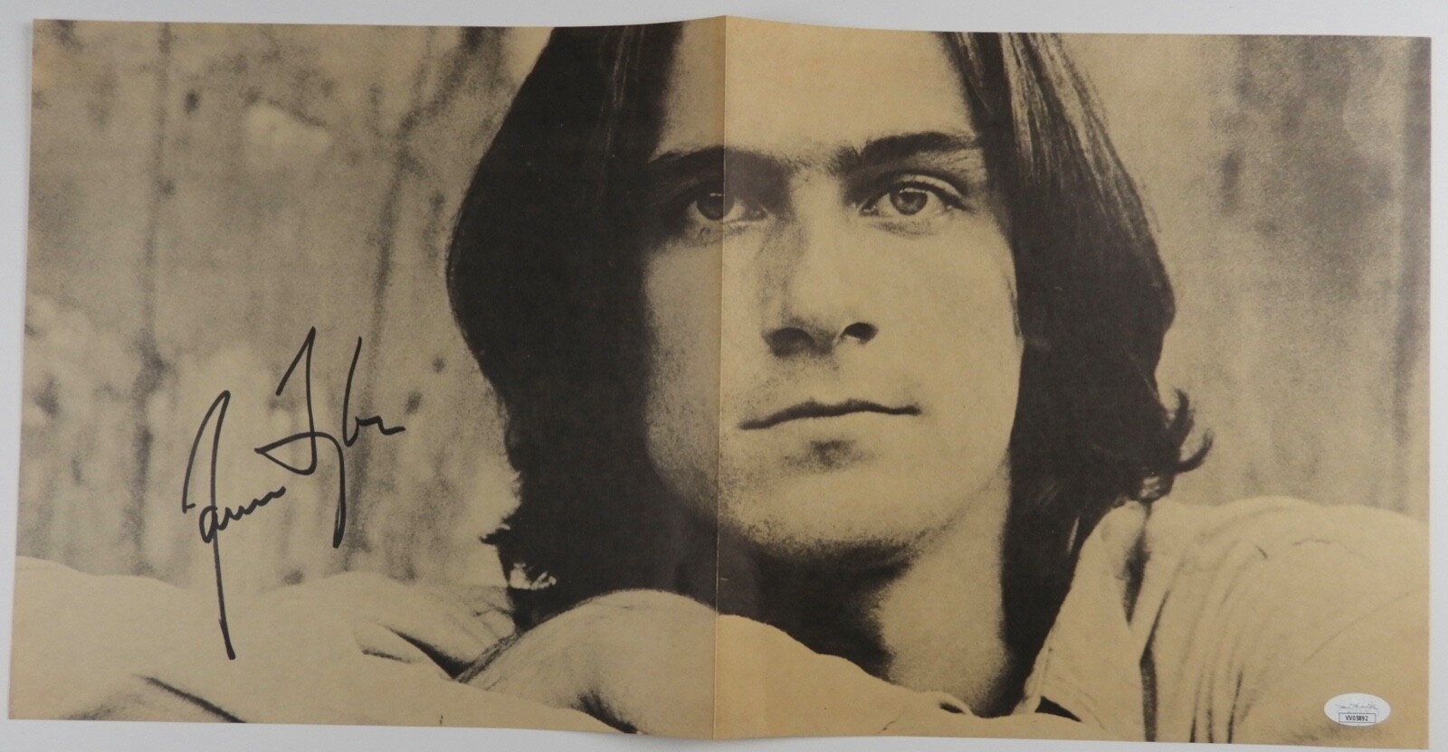 James Taylor JSA Signed Autograph Record Album Insert 24