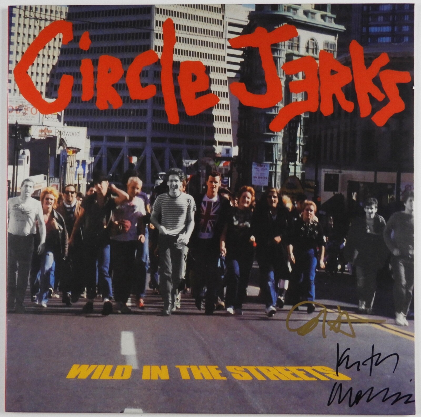 Circle Jerks Signed JSA Signed Autograph Album Record Wild in The Streets
