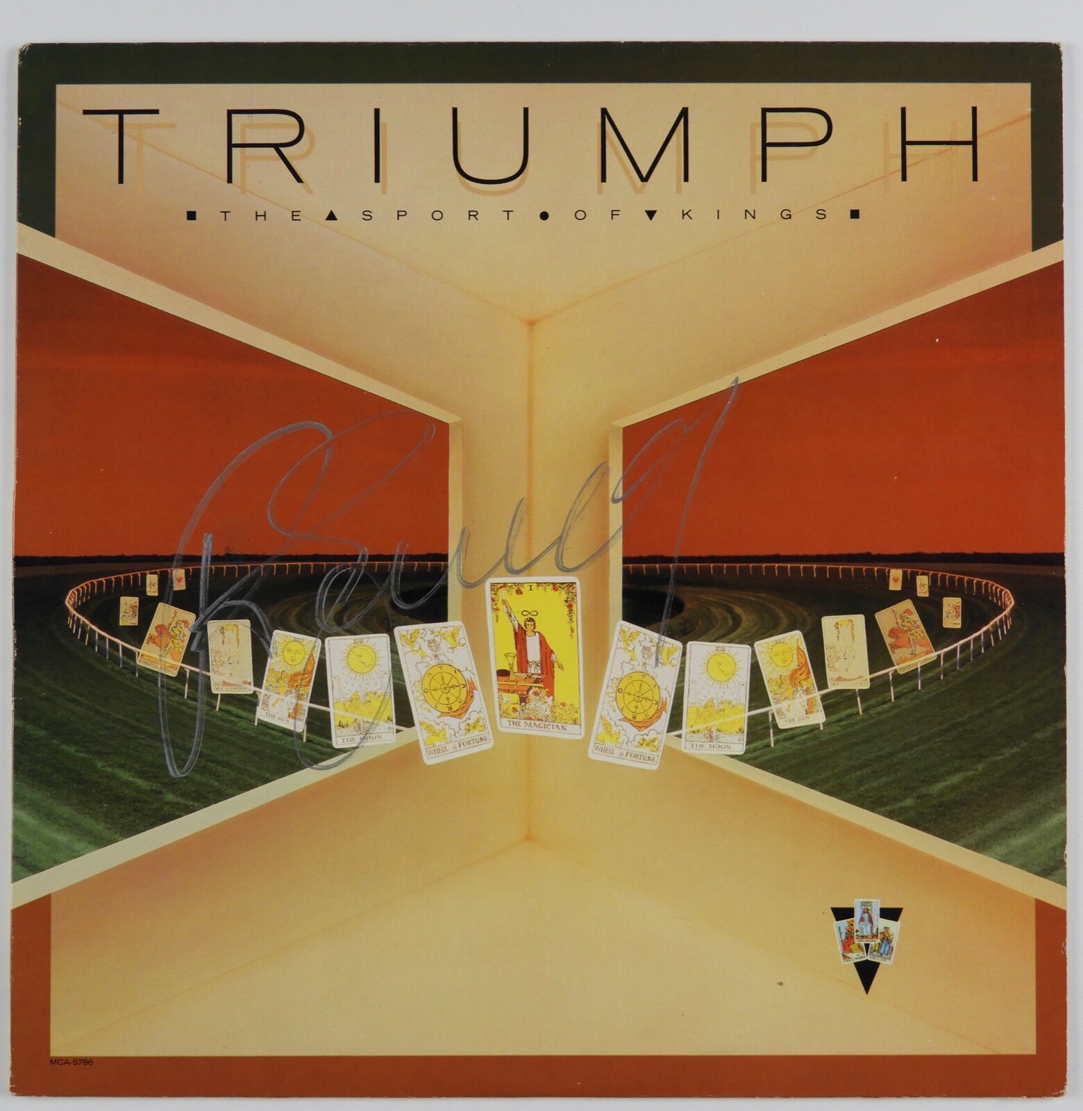 Triumph JSA Signed Autograph Album Record Rik Emmett The Sports of Kings
