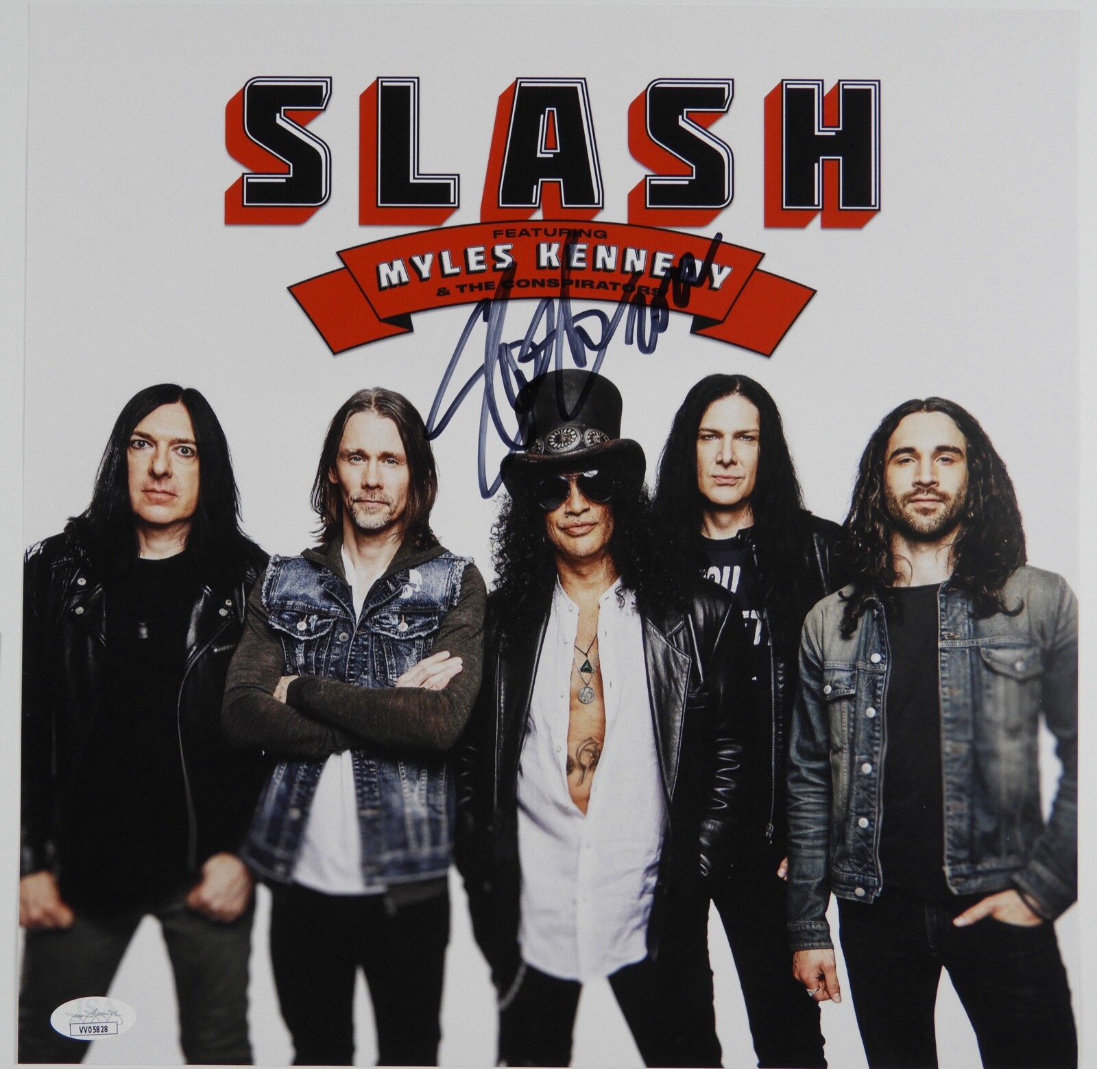 Slash JSA Signed Autograph Album Record Lithograph Guns N' Roses
