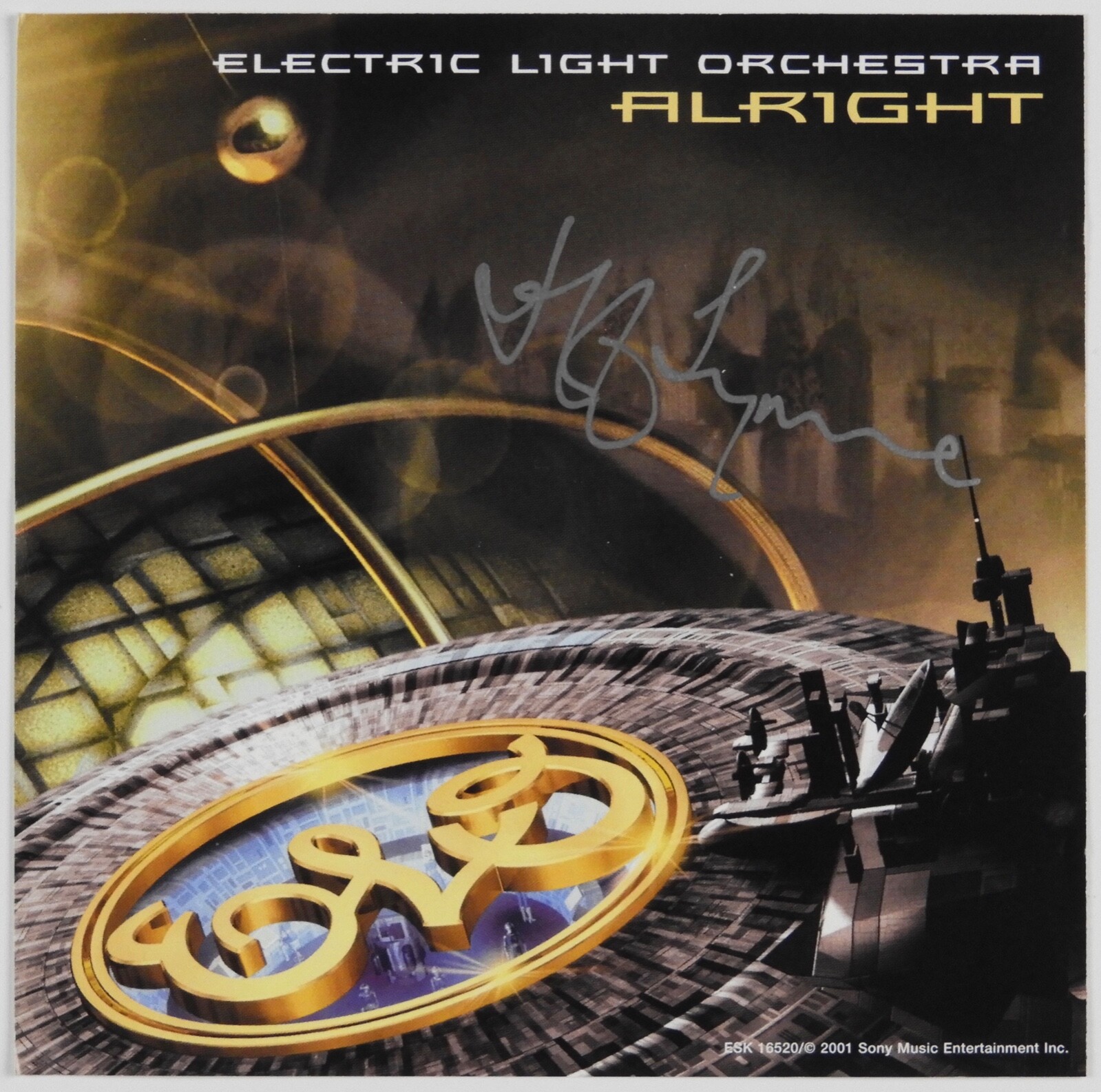 Jeff Lynne ELO JSA Signed Autograph CD Booklet Alright Electric Light Orchestra
