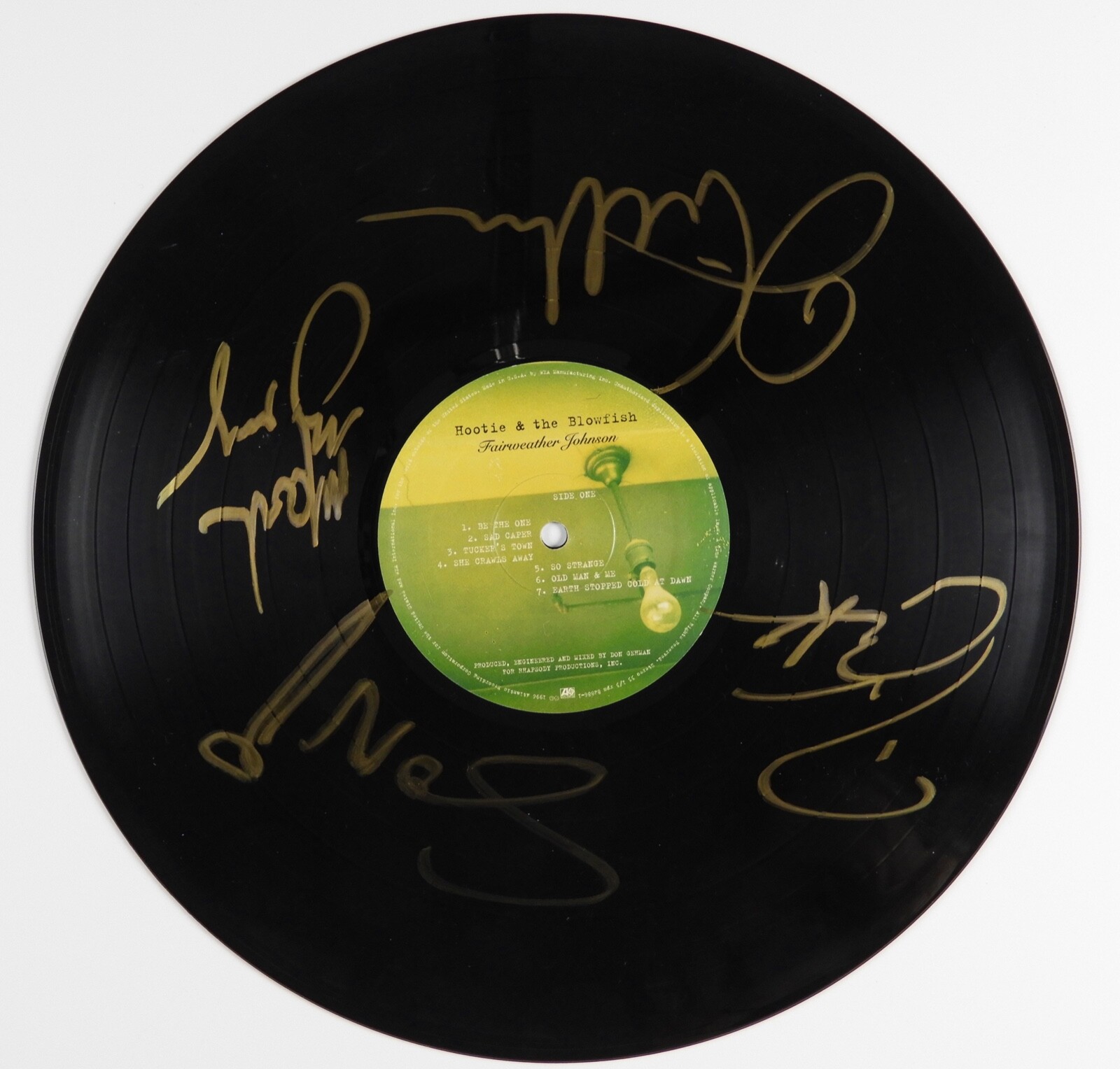 Hootie & The Blowfish JSA Autograph Signed Album Record Vinyl

