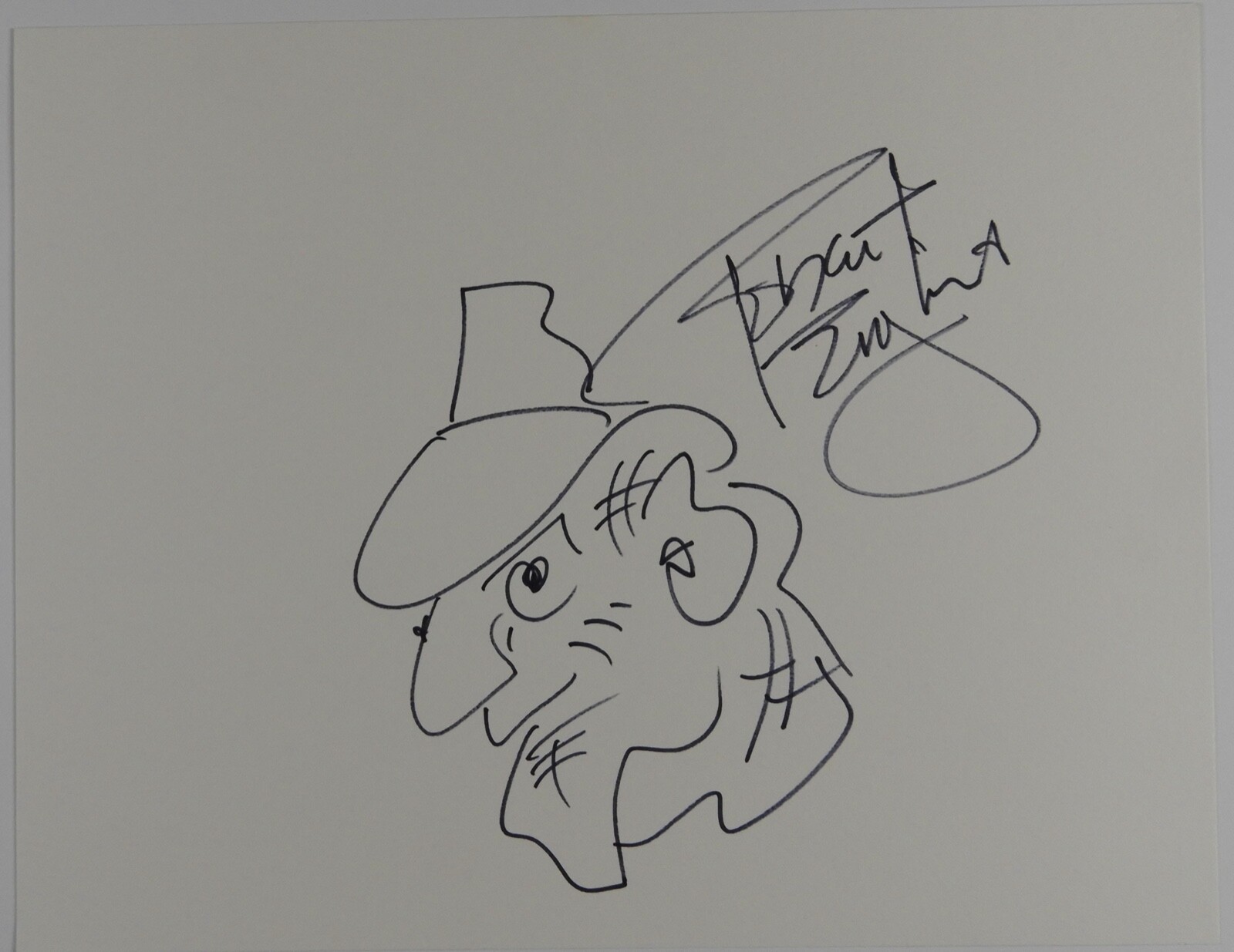 Robert Englund JSA Signed Autograph Sketch on Cardboard Freddy Krueger
