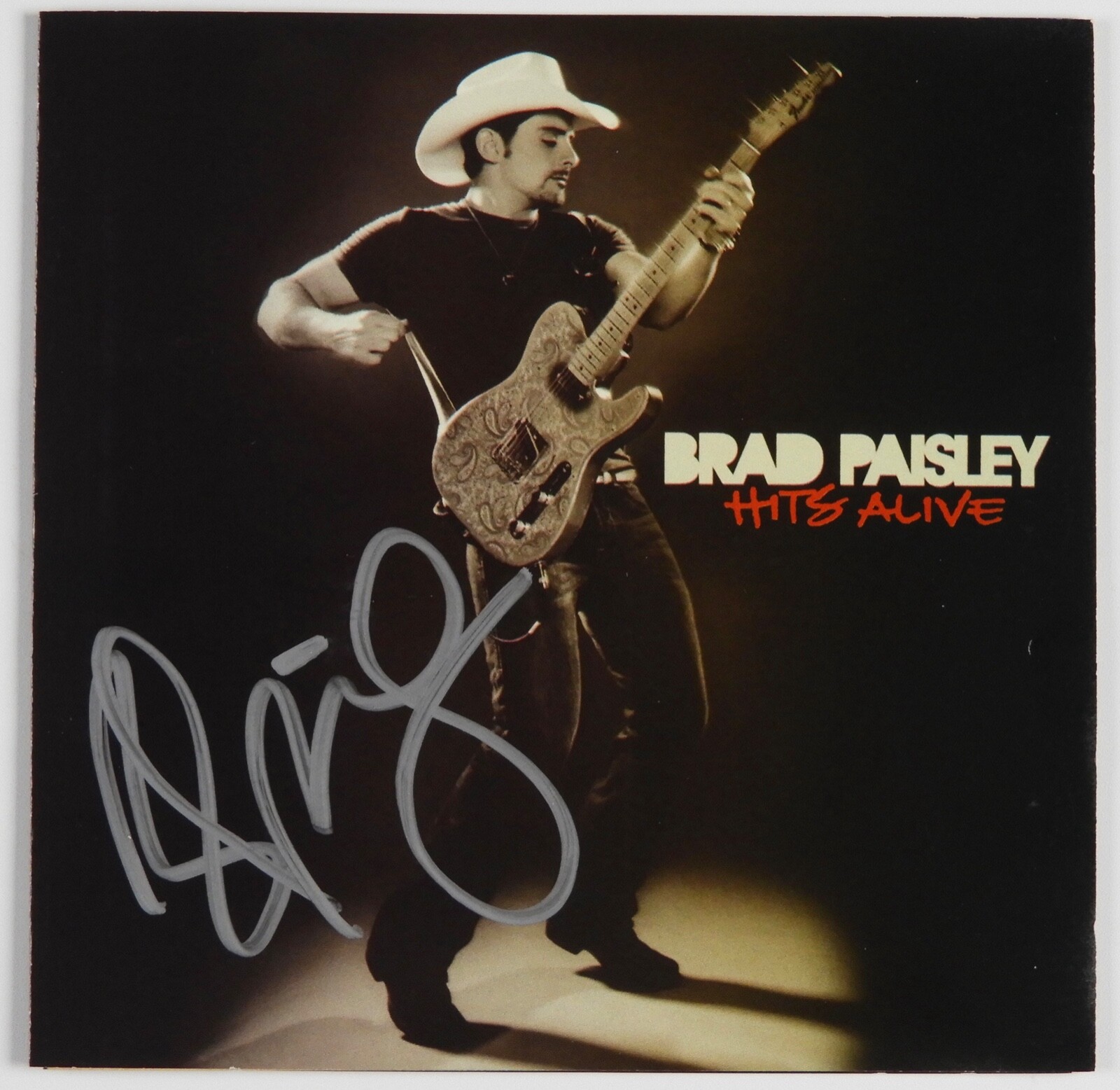 Brad Paisley JSA COA signed autograph CD Booklet Hits Alive
