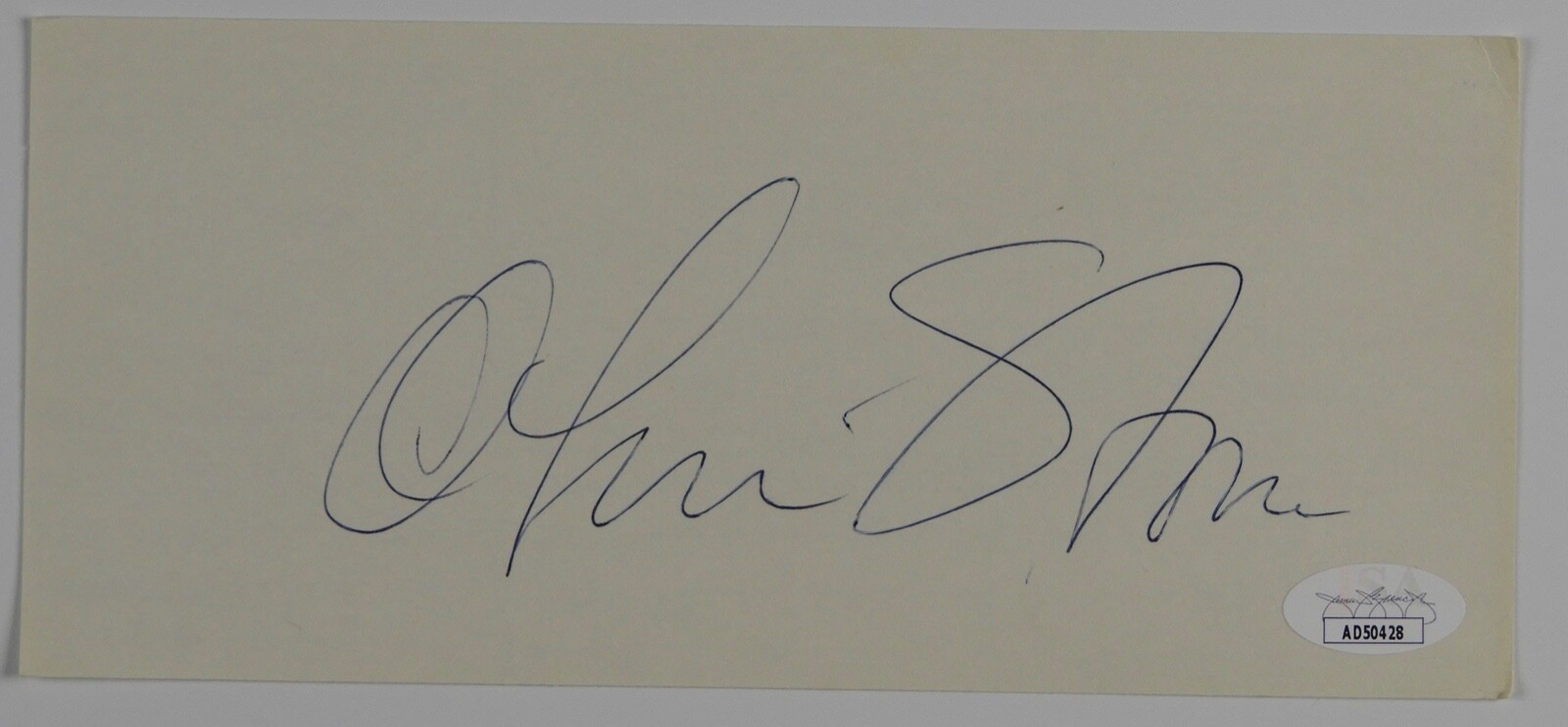 Oliver Stone JSA COA Signed Autograph Cut
