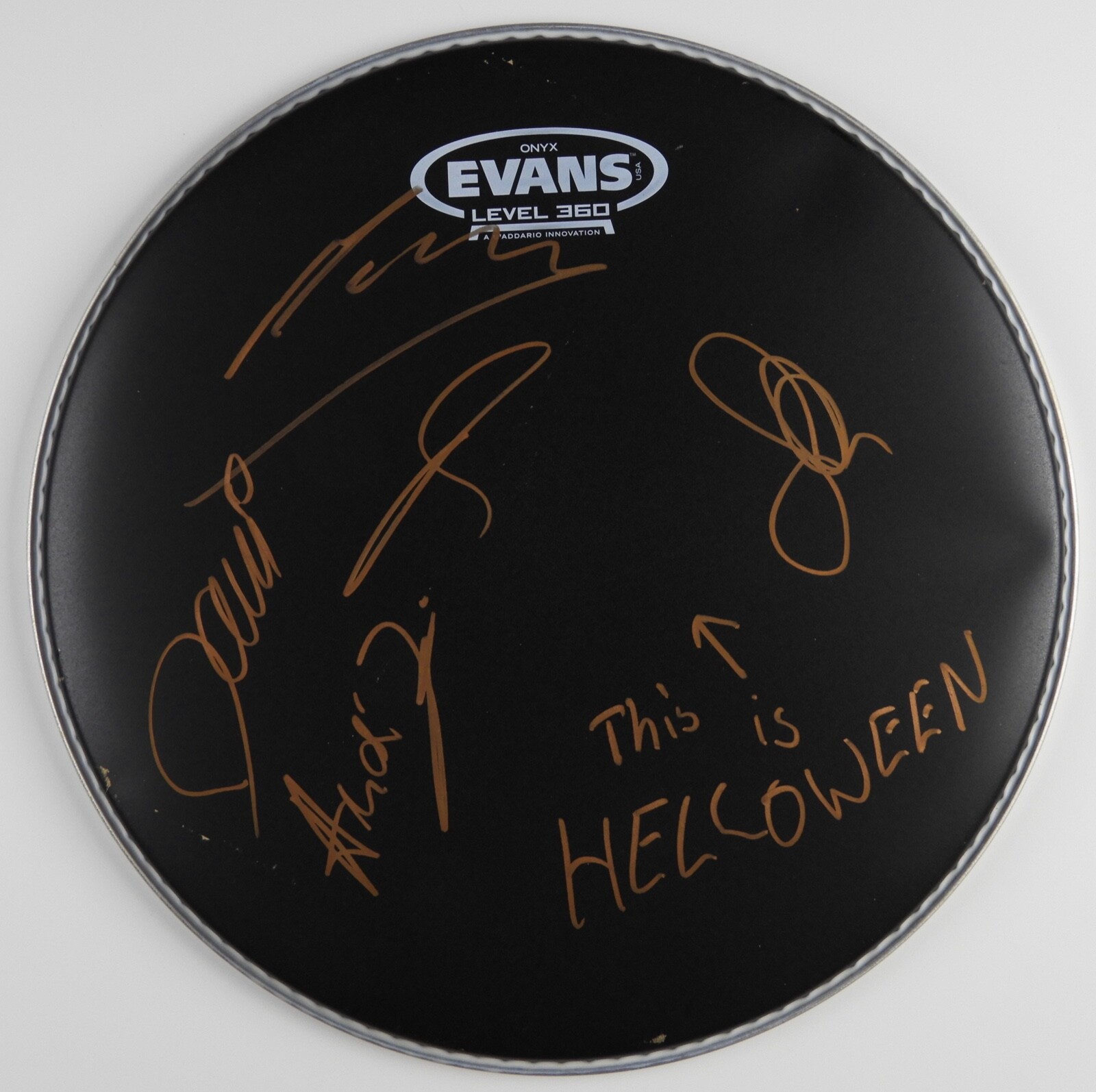 Helloween Autograph Signed Drum Head REAL COA 12