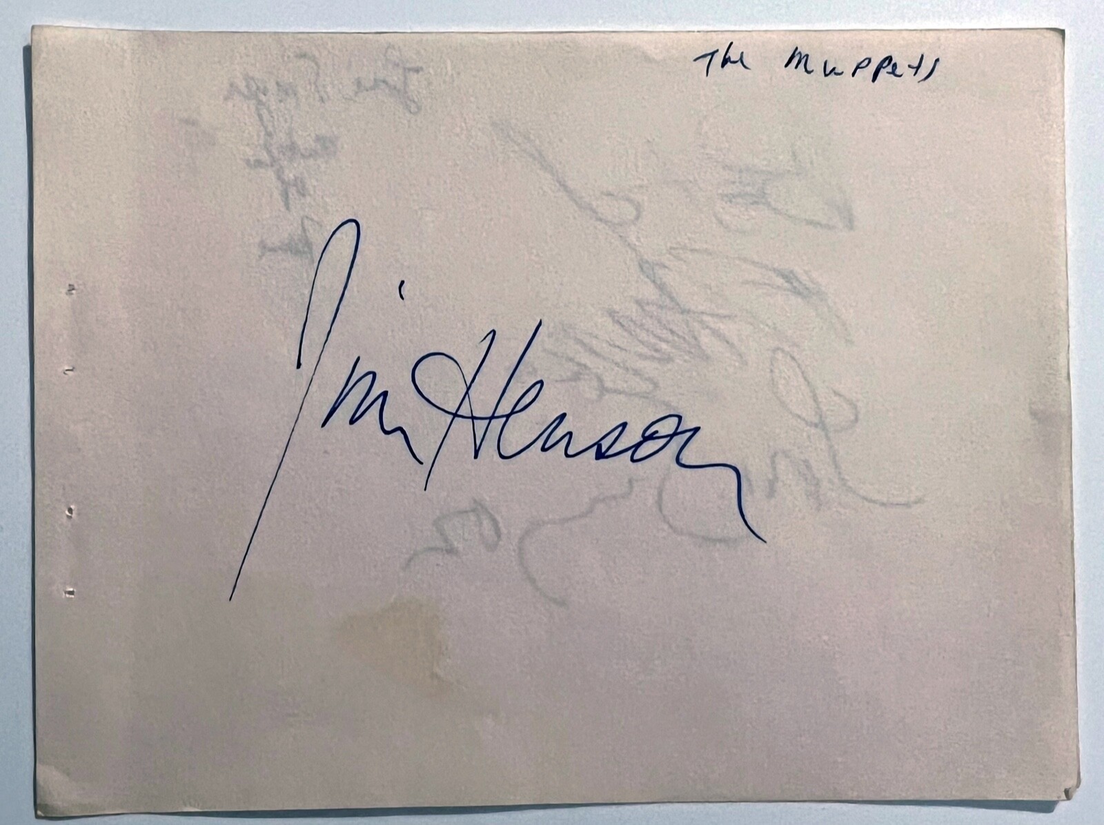 Jim Henson JSA COA Signed Autograph Cut The Muppets
