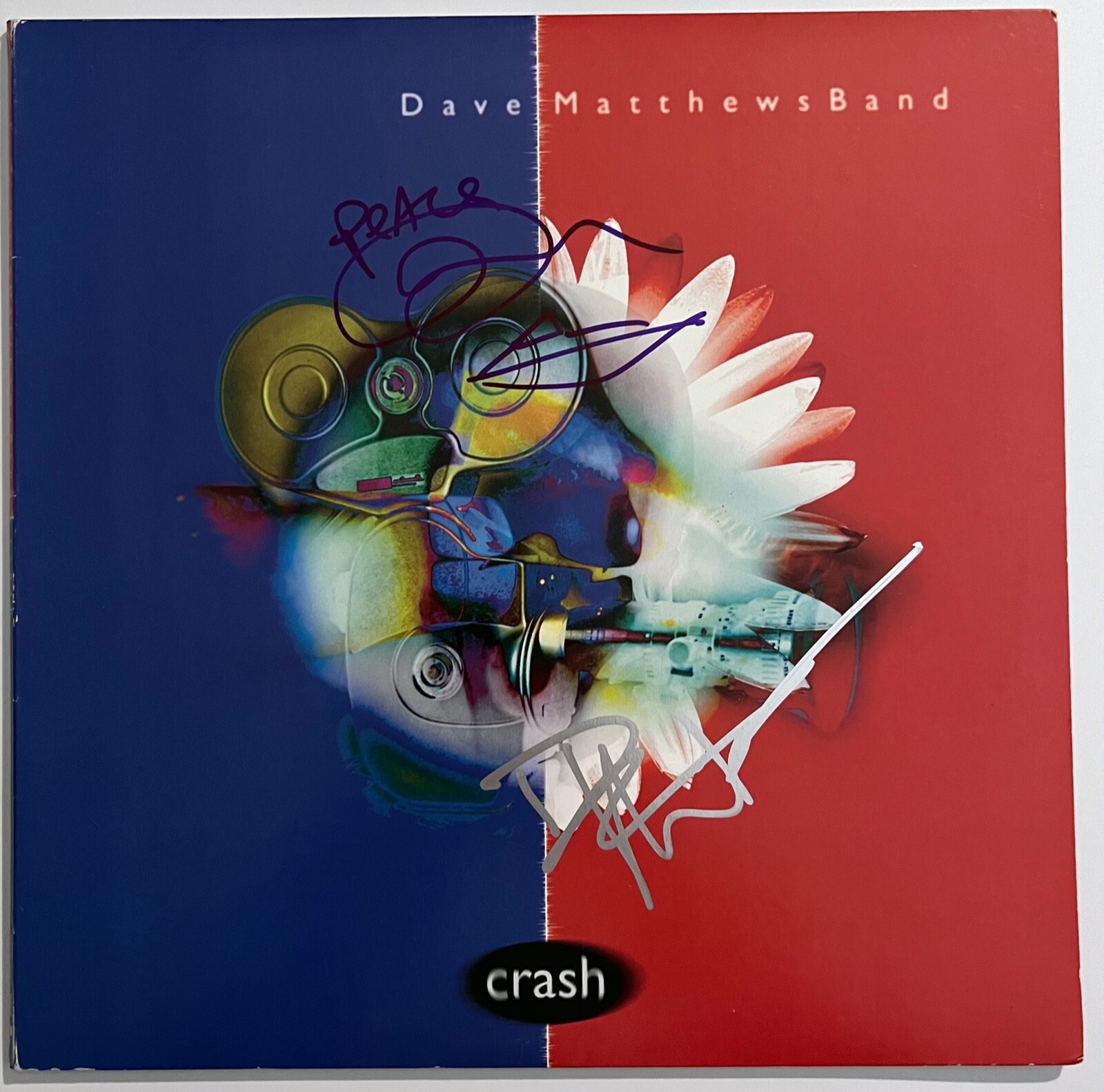 Dave Matthews Band JSA Autograph Signed Record Album Crash Tim Reynolds
