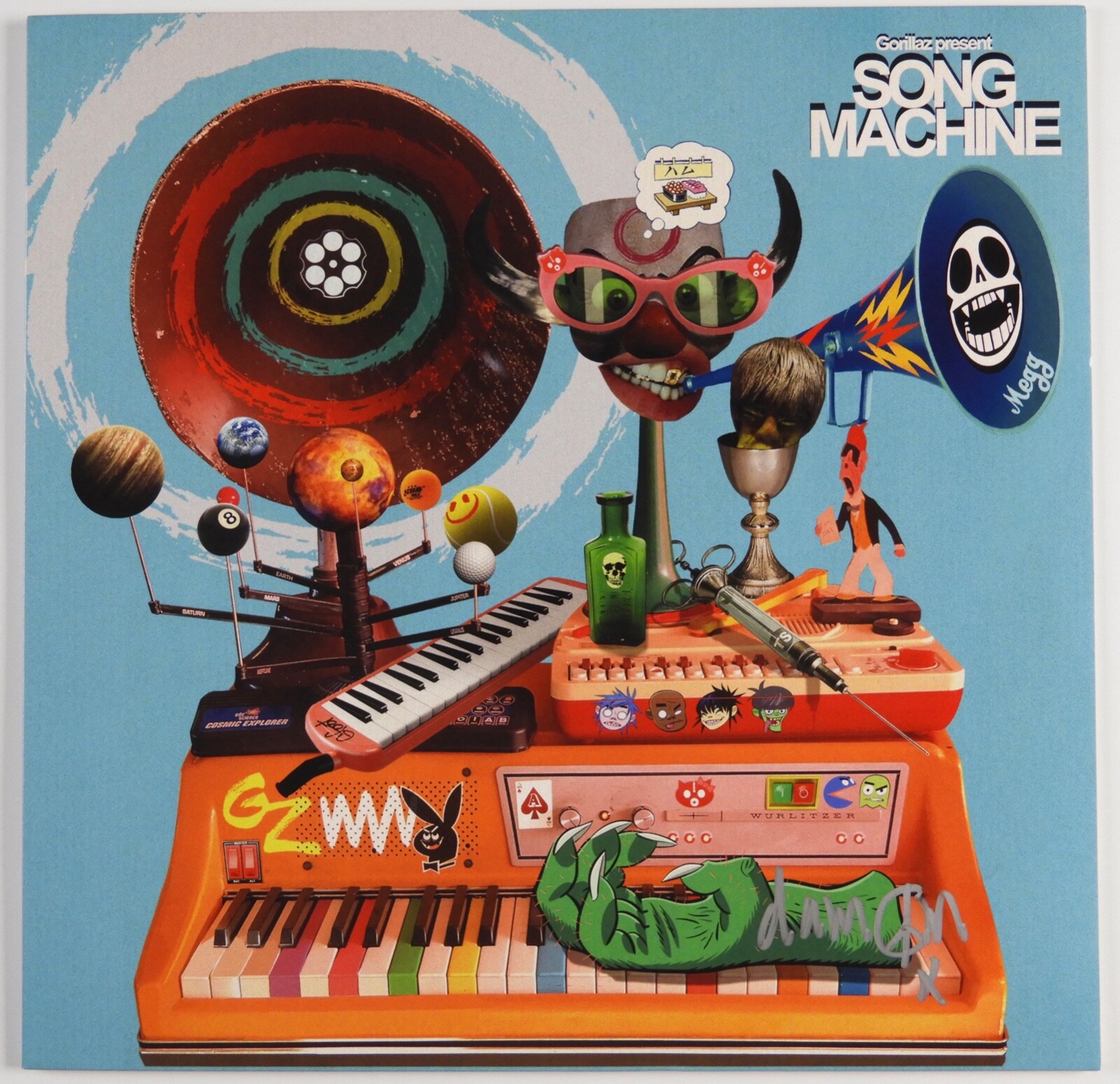 Damon Albarn Gorillaz JSA Autograph Signed Album Vinyl Record Song Machine
