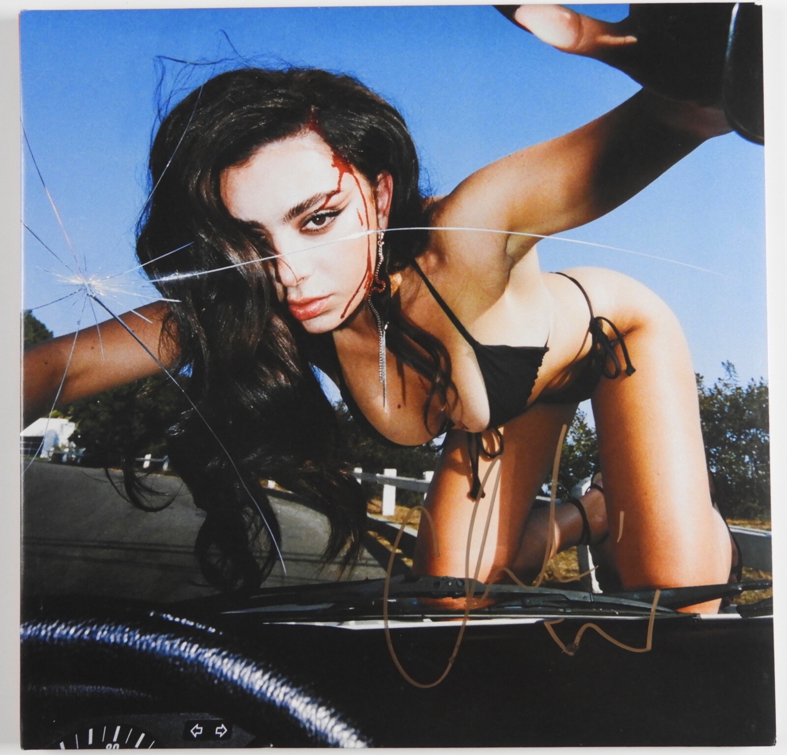 Charlie XCX JSA Autograph Fully Signed Album Vinyl Record Crash
