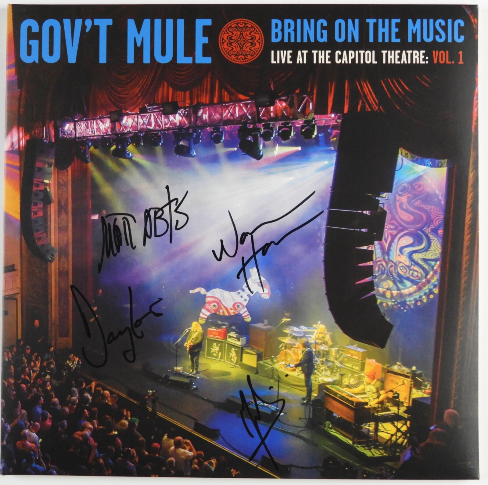 Gov't Mule Fully Signed JSA Autograph Album Record Vinyl Warren Hayes +
