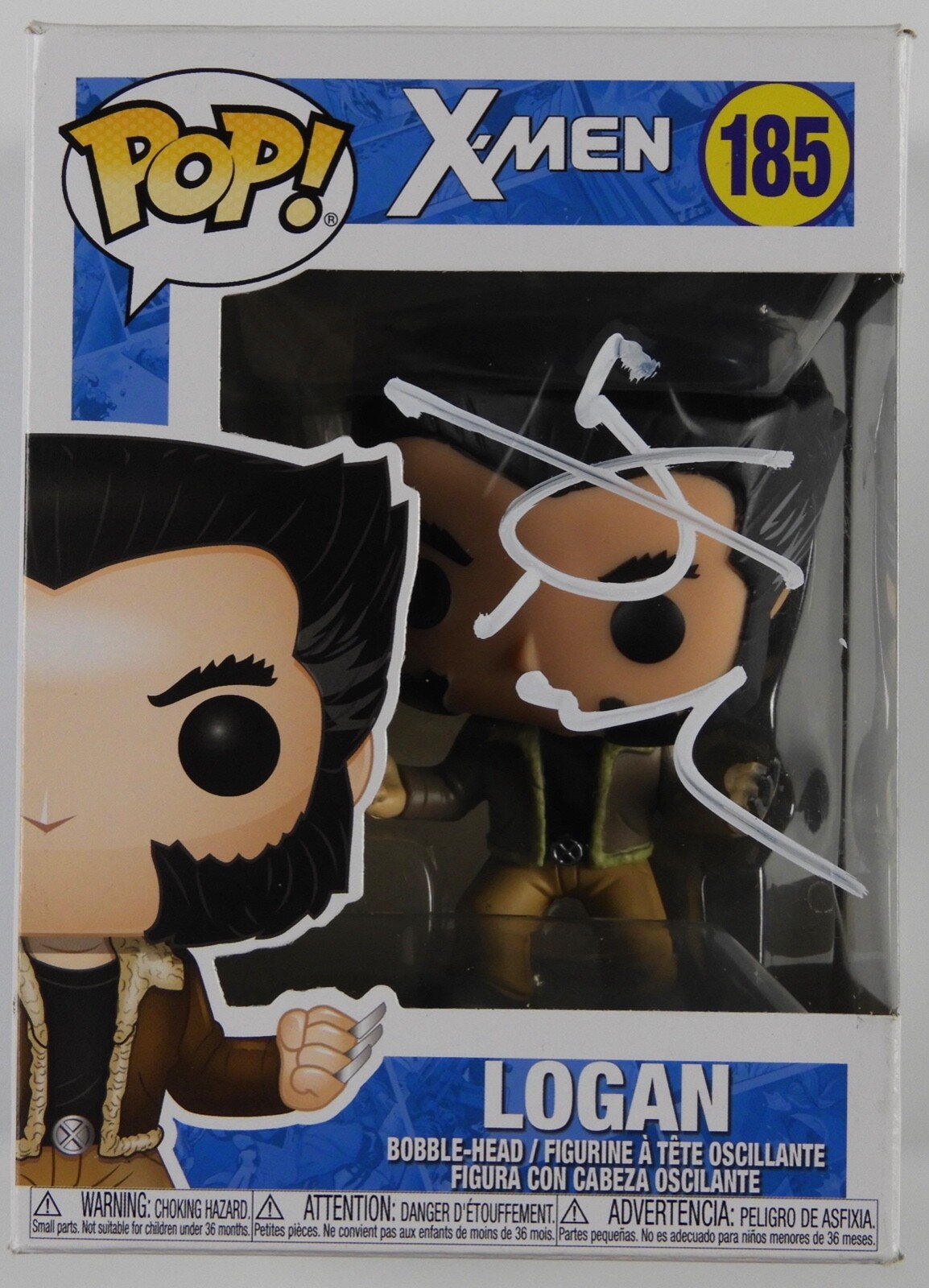 Hugh Jackman Signed Autograph Funko Pop 185 JSA X-Men Wolverine Logan
