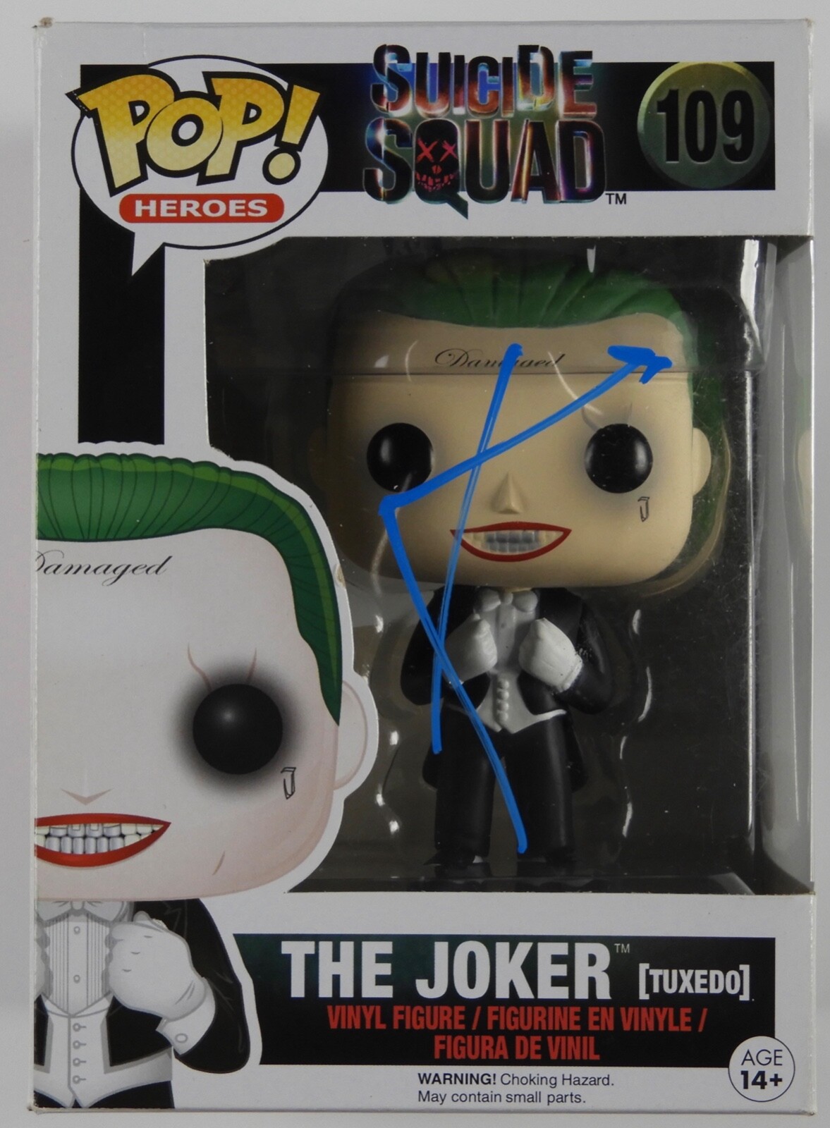Jared Leto Signed Autograph Funko Pop 109 Suicide Squad The Joker
