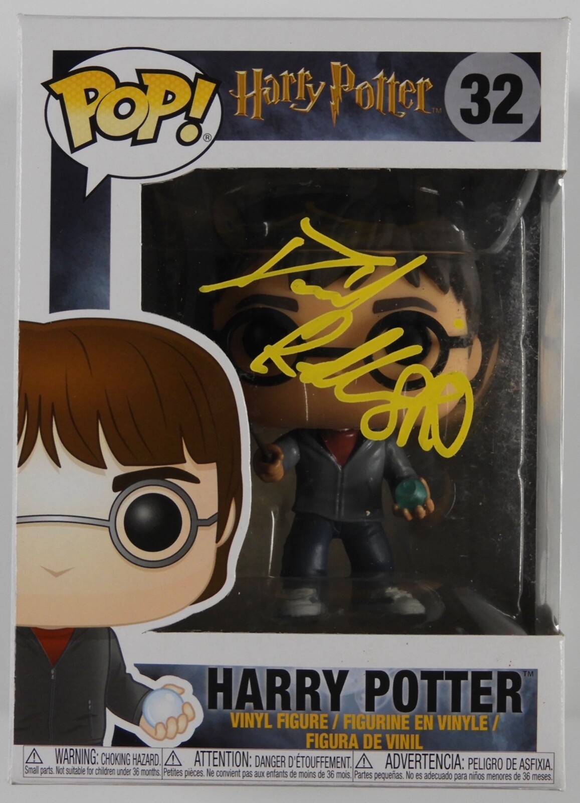 Daniel Radcliffe Signed Autograph Funko Pop 32 Harry Potter
