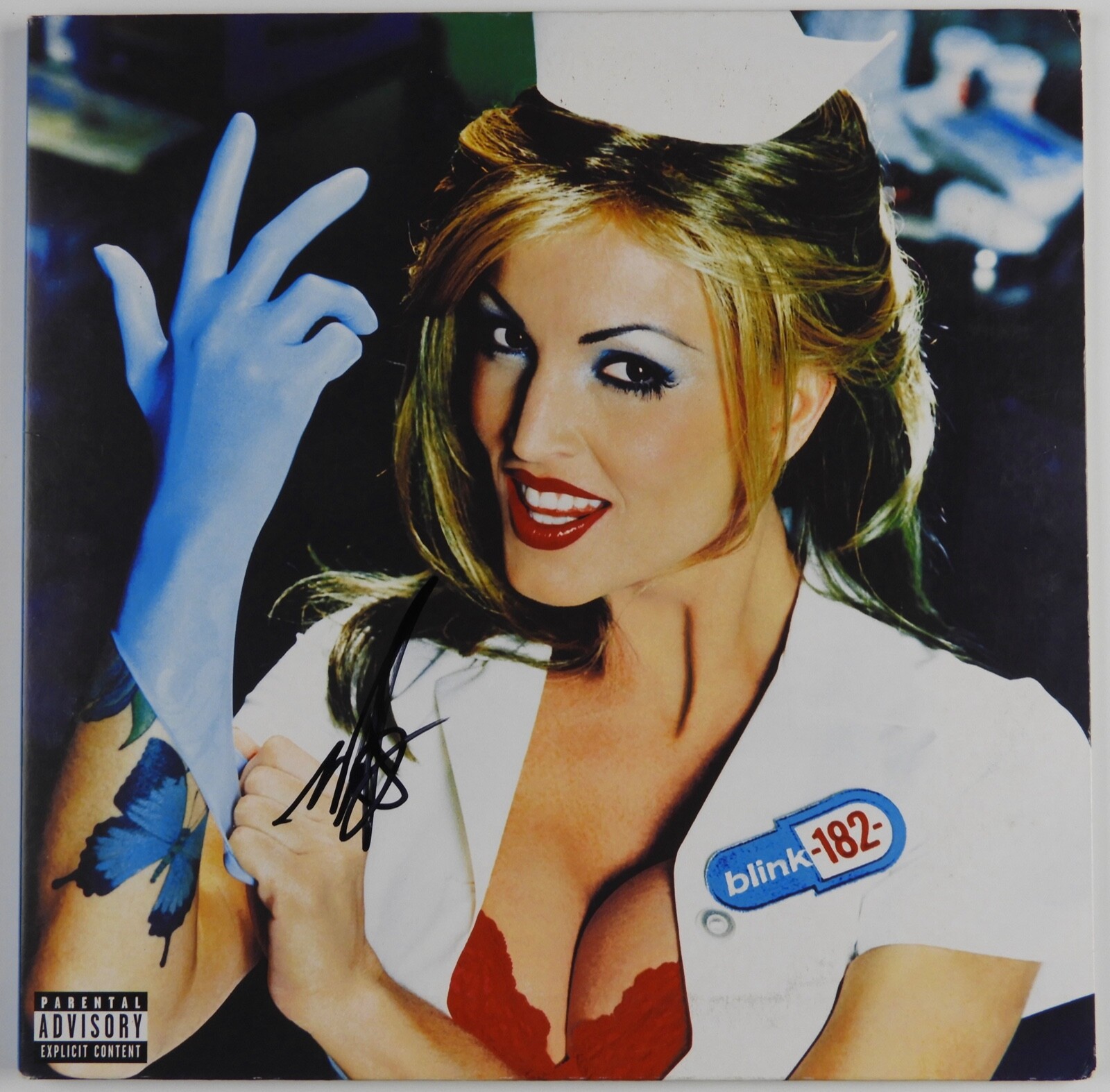 Blink 182 JSA Signed Autograph Album Record Mark Hoppus Enema of the State
