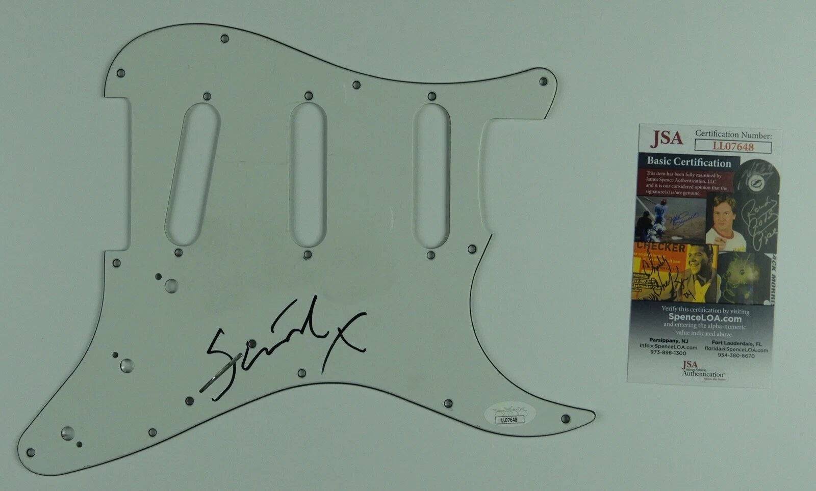 Sinead O'Connor JSA Autograph Signed Guitar Guard Strat Kickplate
