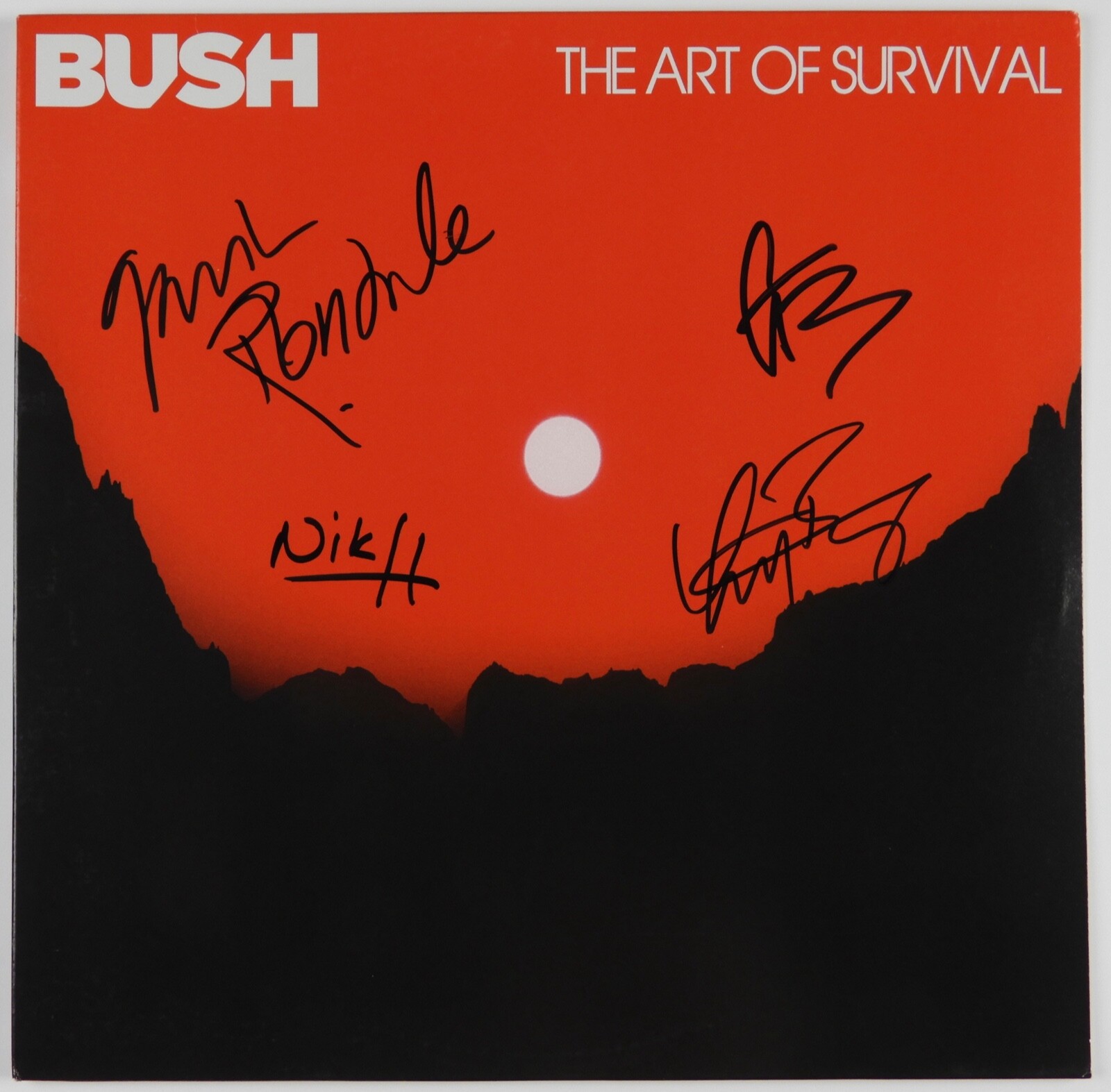 Bush JSA Fully Signed Autograph Album Record The Art Off Survival
