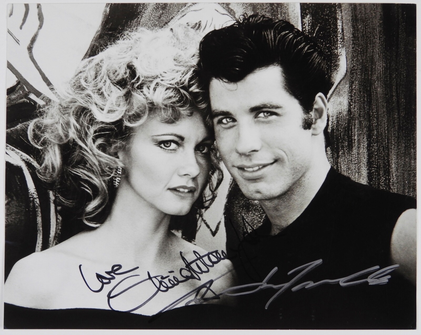 Olivia Newton-John John Travolta Grease JSA Signed Autograph 8 x 10 photo
