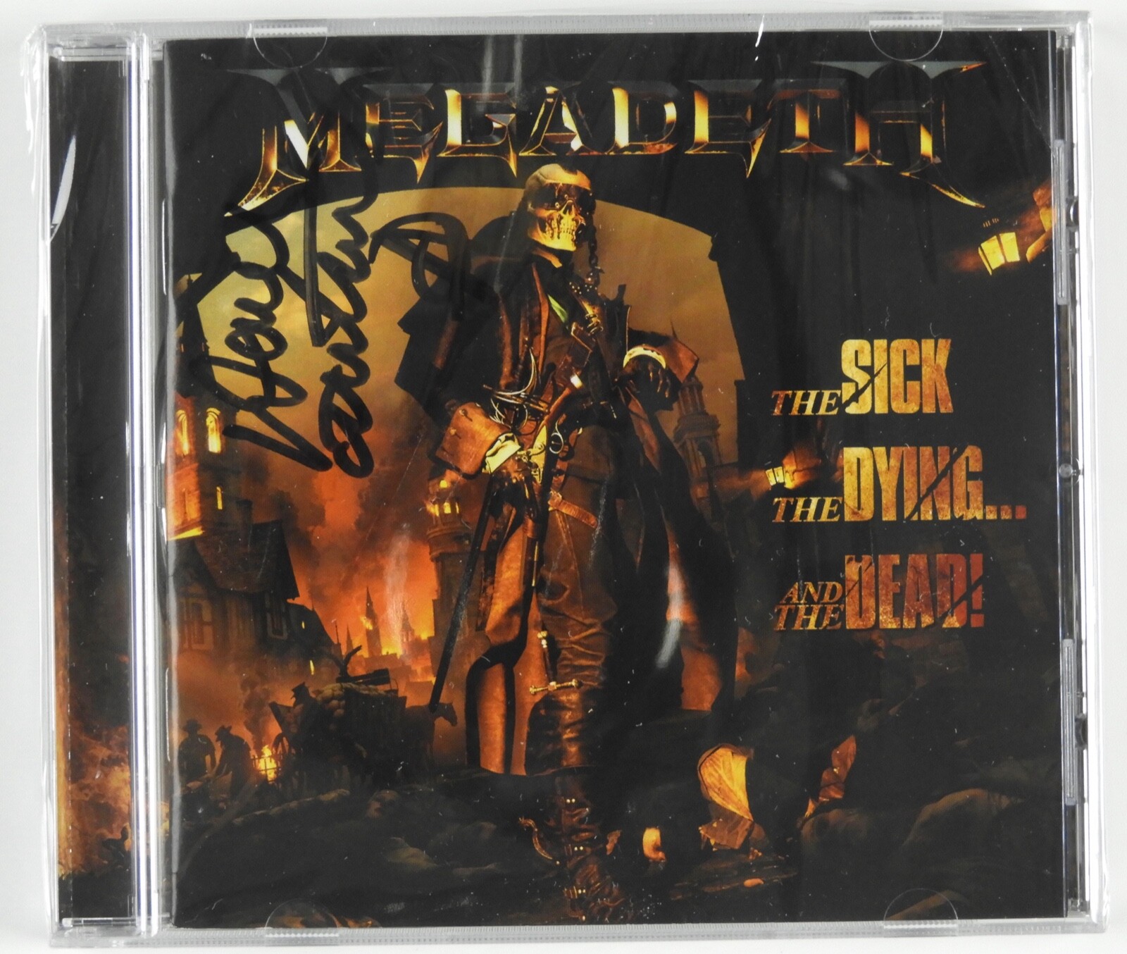 Megadeth Dave Mustaine Signed Autograph CD Still Sealed
