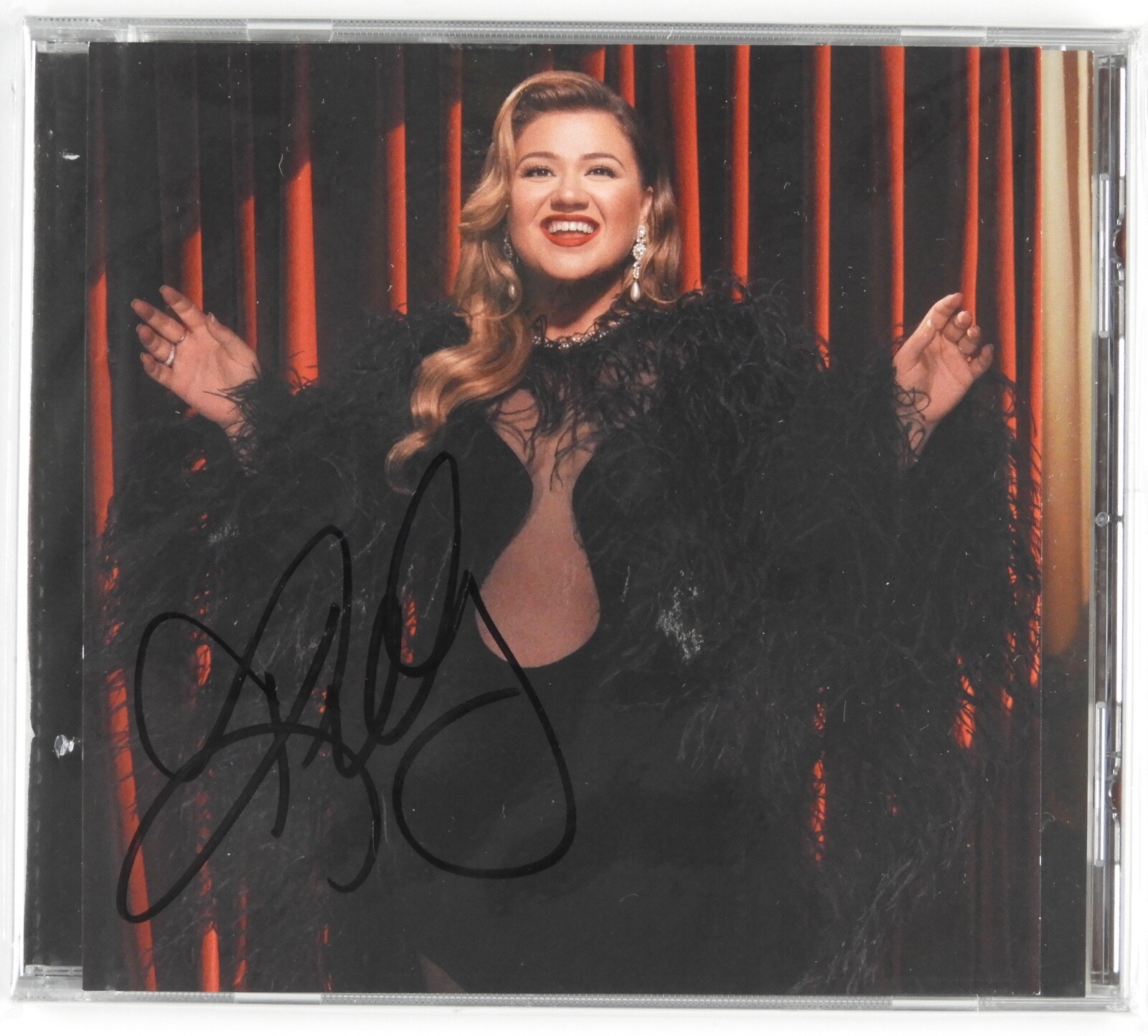 Kelly Clarkson Signed Autograph CD Card Still Sealed When Christmas Comes Around
