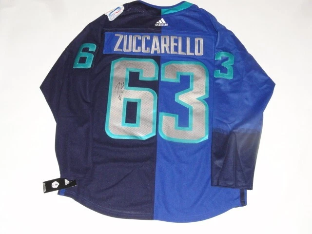 MATS ZUCCARELLO SIGNED TEAM EUROPE 2016 WORLD CUP OF HOCKEY JERSEY PROOF JSA COA
