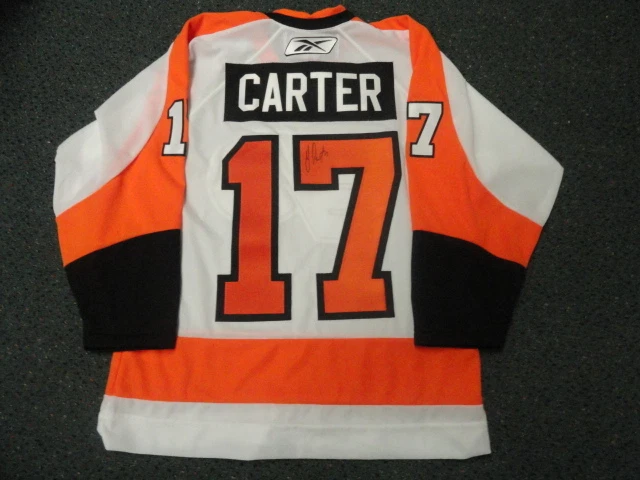 JEFF CARTER SIGNED FLYERS WINTER CLASSIC 3RD JERSEY LICENSED
