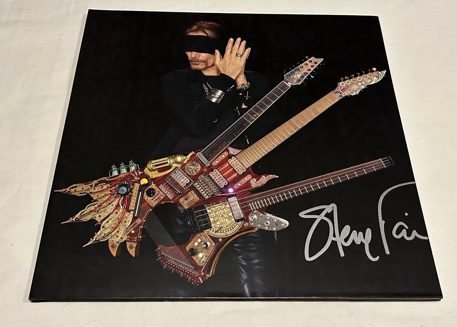 STEVE VAI SIGNED INVIOLATE VINYL RECORD JSA
