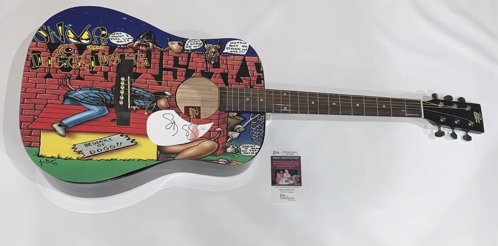SNOOP DOGG SIGNED CUSTOM DOGGYSTYLE ACOUSTIC GUITAR AUTOGRAPHED JSA COA
