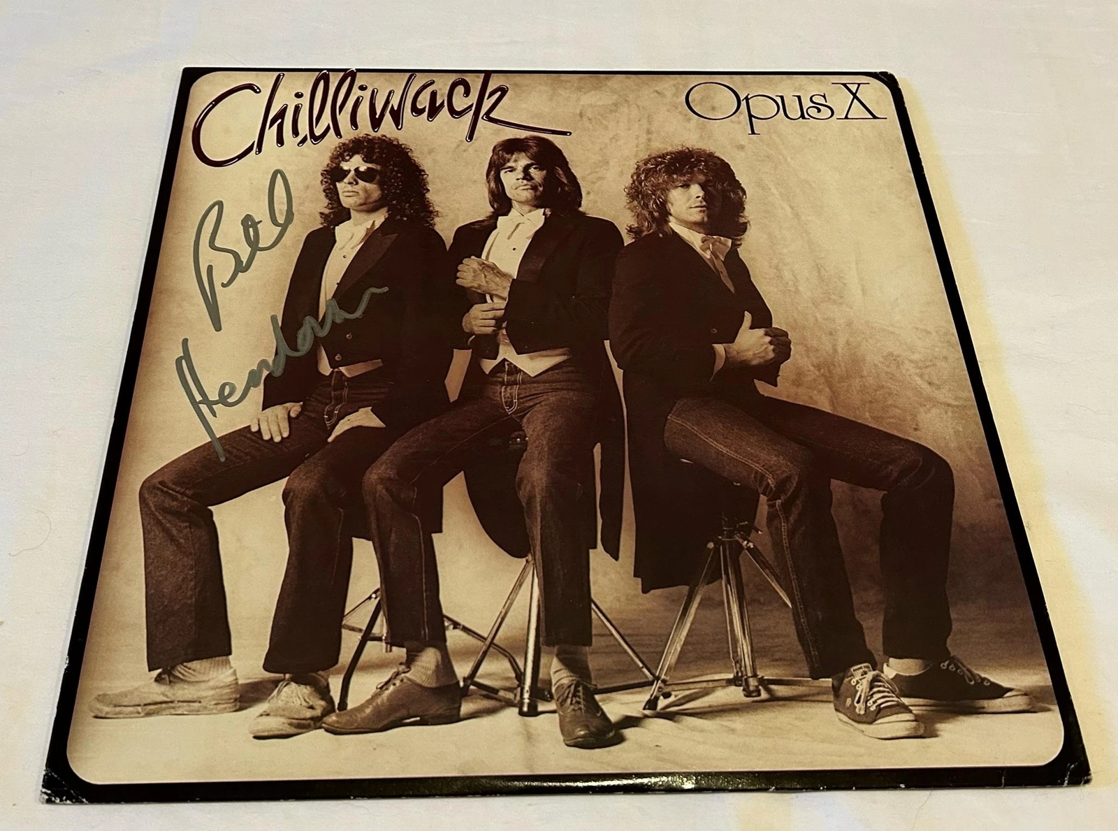 BILL HENDERSON SIGNED CHILLIWACK OPUS X VINYL RECORD JSA
