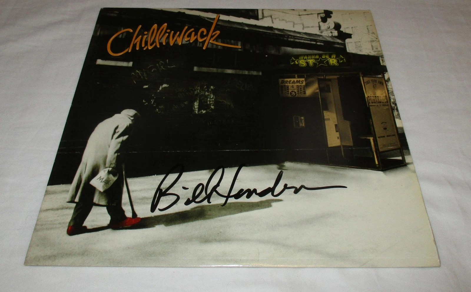 BILL HENDERSON SIGNED CHILLIWACK WANNA BE A STAR VINYL RECORD JSA
