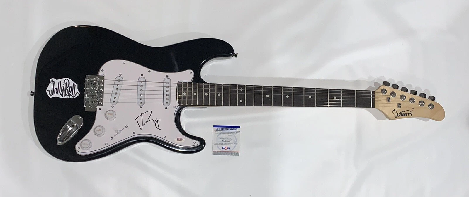 JELLY ROLL SIGNED BLACK ELECTRIC GUITAR SON OF A SINNER PSA COA
