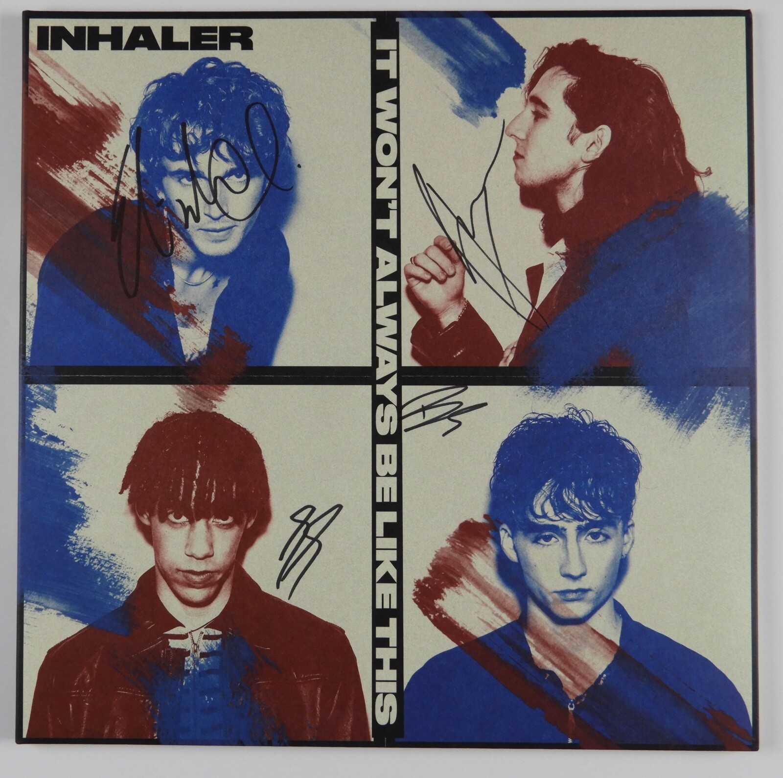 New ListingInhaler JSA Fully Signed Autograph Album Record Vinyl It Won't Always Be Like
