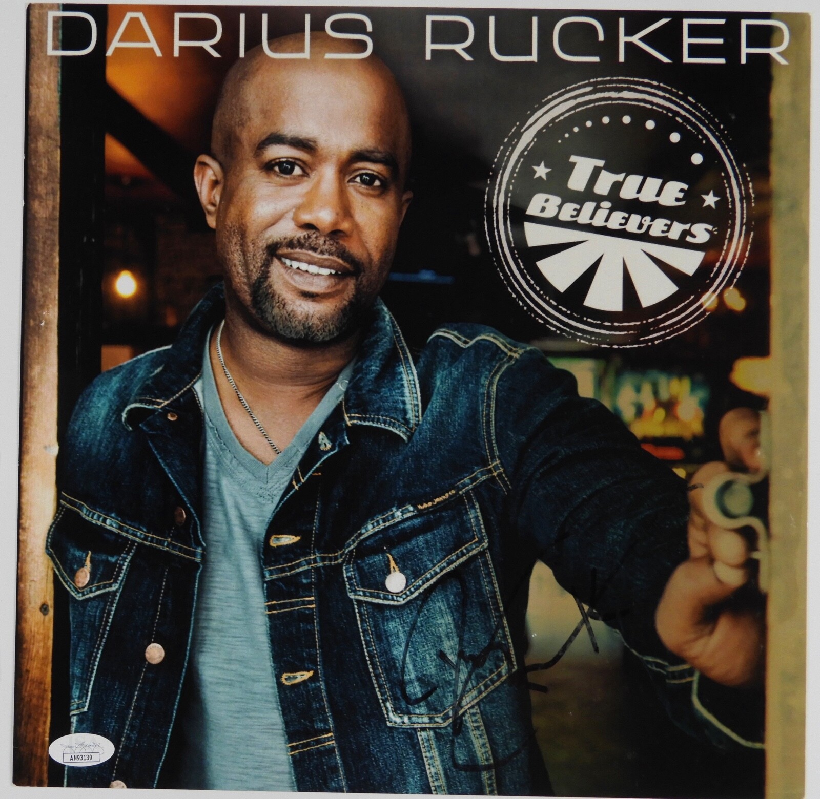 Darius Rucker JSA Signed Autograph Album Insert True Believers
