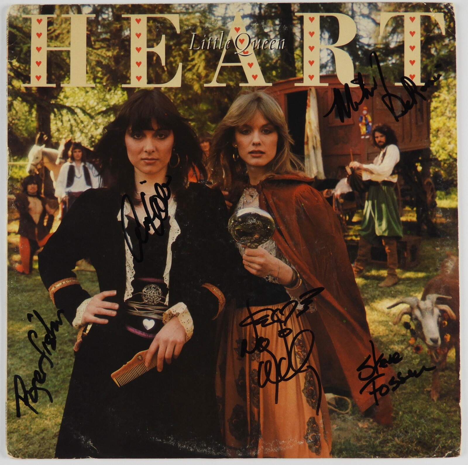 Heart JSA Ann Nancy Wilson Little Queen Signed Autograph Record Album
