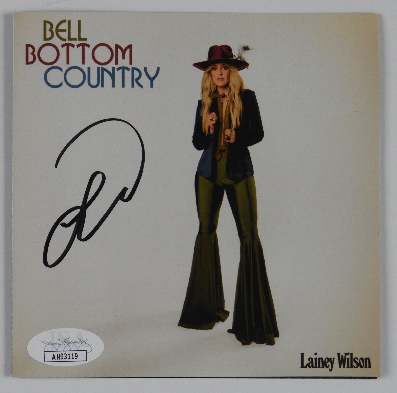 Lainey Wilson JSA Autograph Signed CD Booklet Bell Bottom Country
