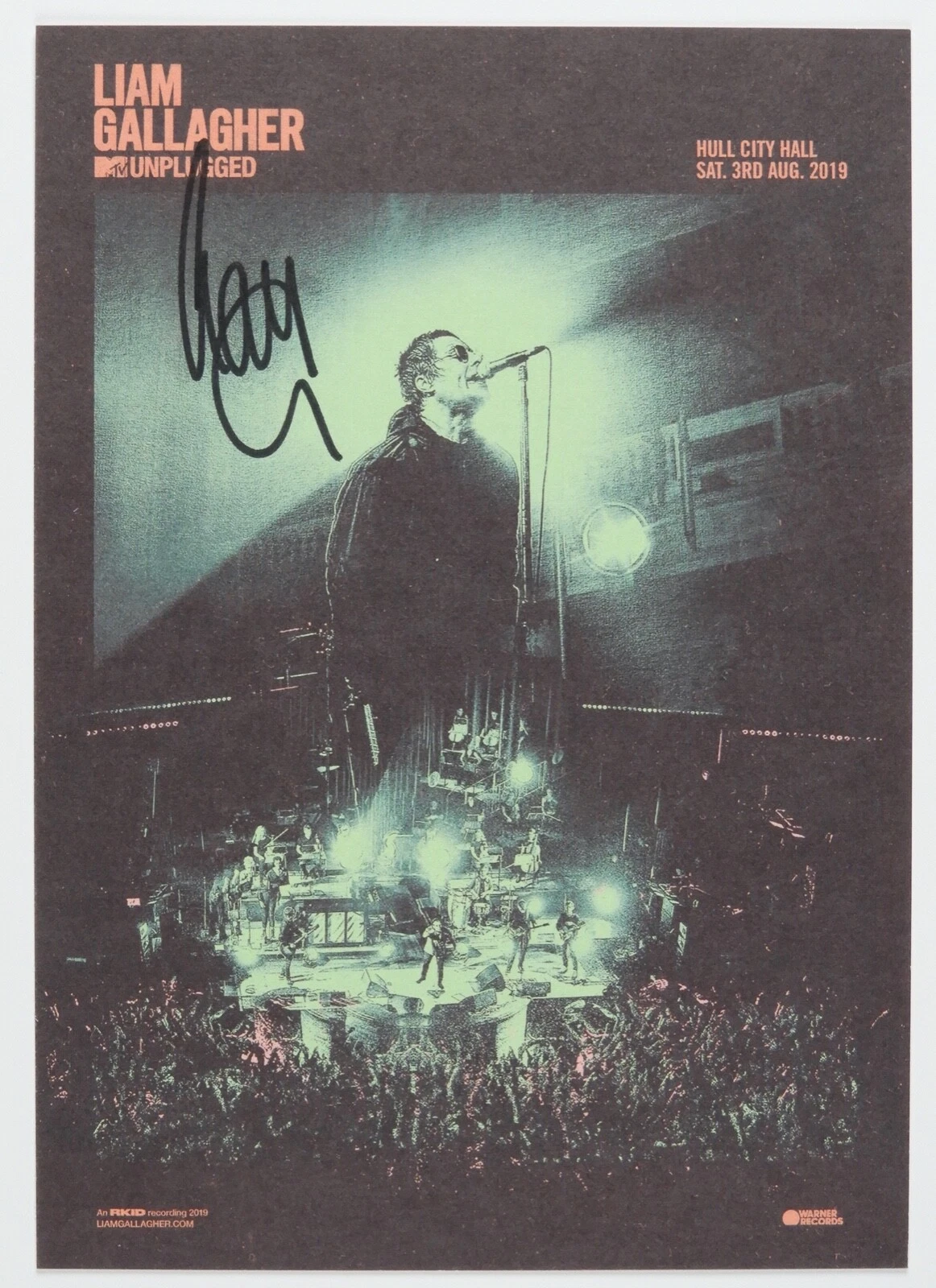 Liam Gallagher JSA Signed Autograph Unplugged Lithograph
