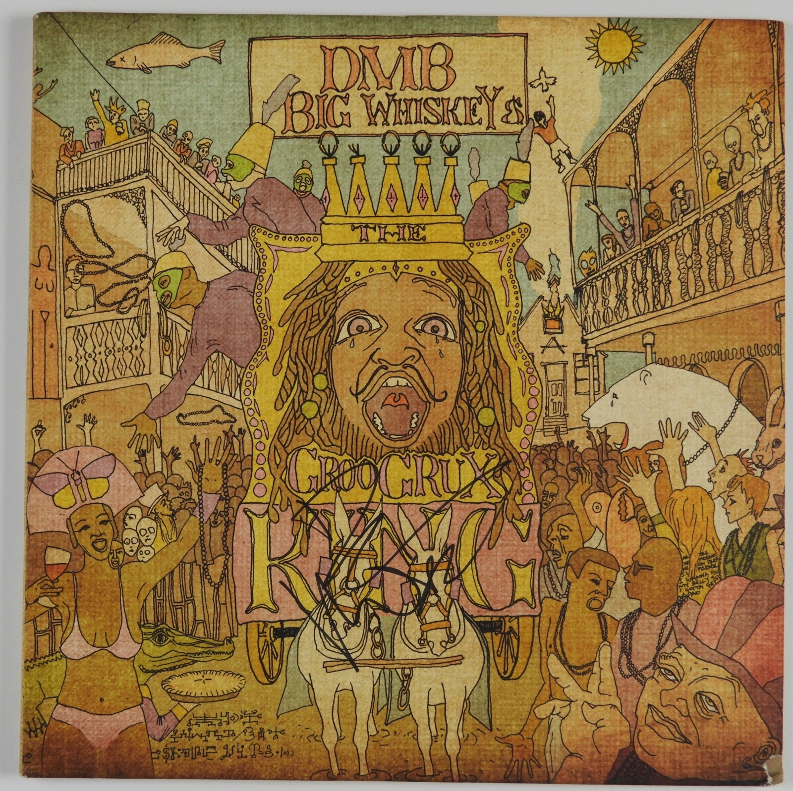 Dave Matthews Band ACOA Autograph Signed Record Vinyl Album Epperson Big Whiskey
