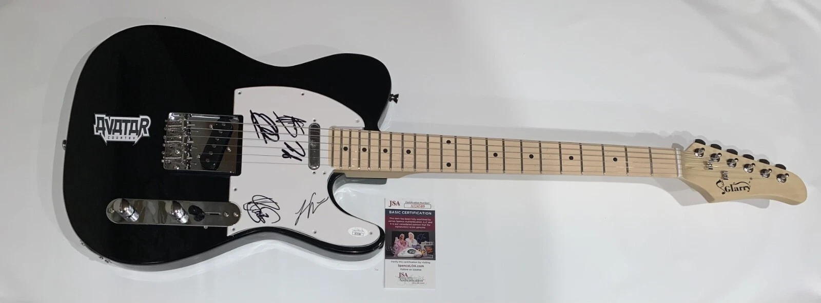 AVATAR SIGNED ELECTRIC GUITAR JONAS JARLSBY SWEDISH METAL ALL 5 JSA COA

