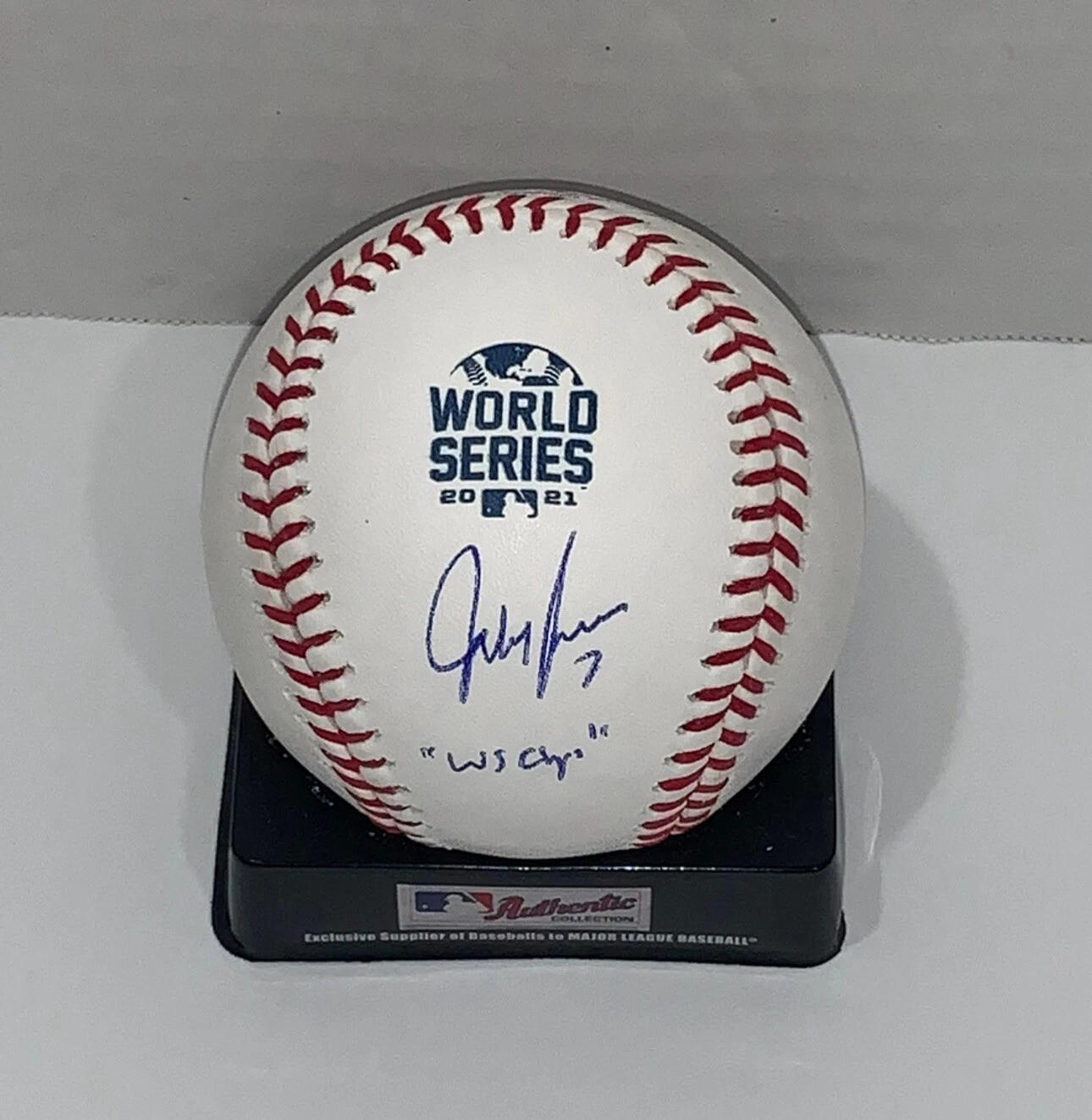 JEFF FRANCOUER SIGNED 2021 WORLD SERIES BASEBALL ATLANTA BRAVES
