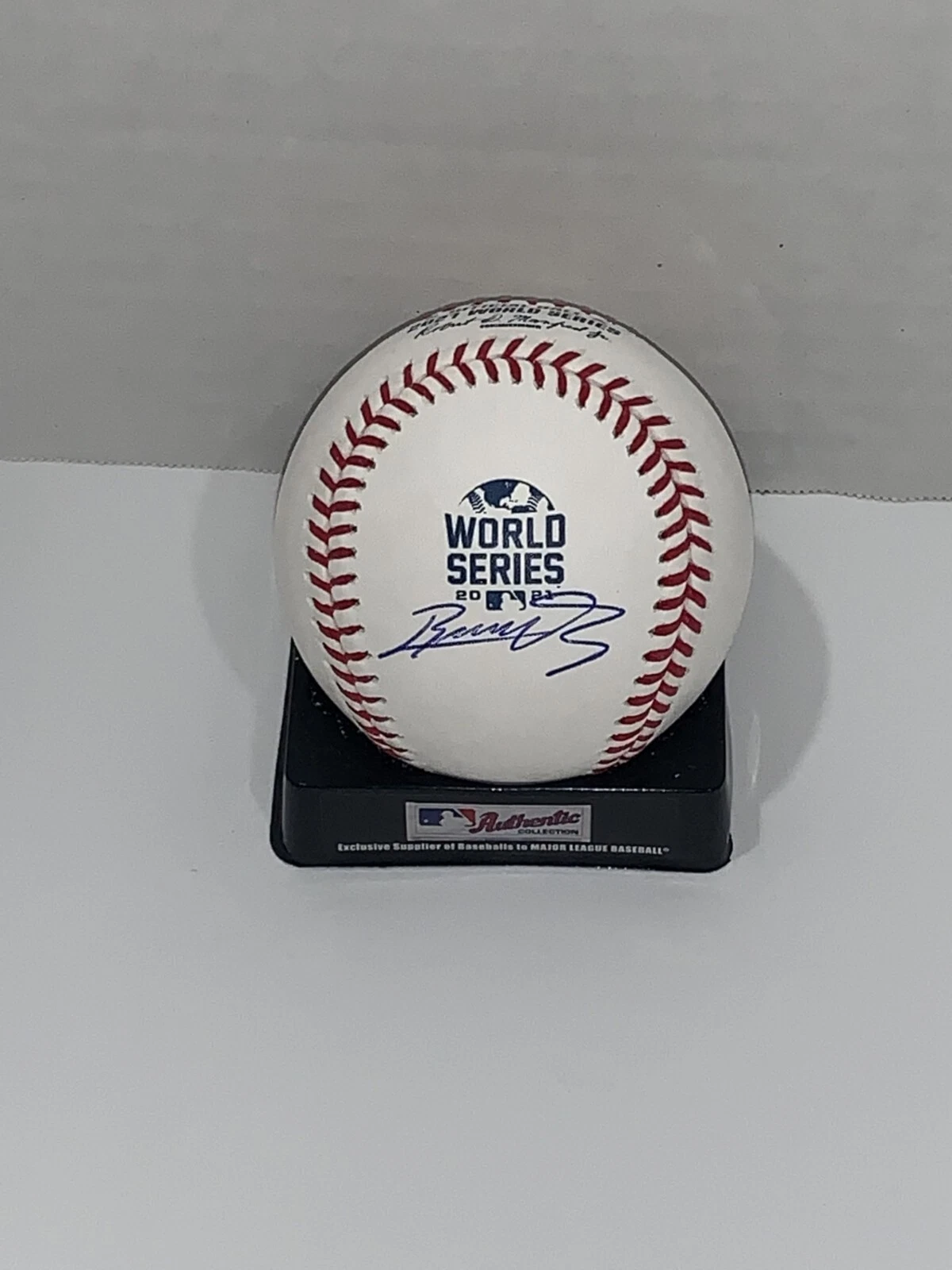 JOSE YEPEZ SIGNED 2021 WORLD SERIES BASEBALL ATLANTA BRAVES
