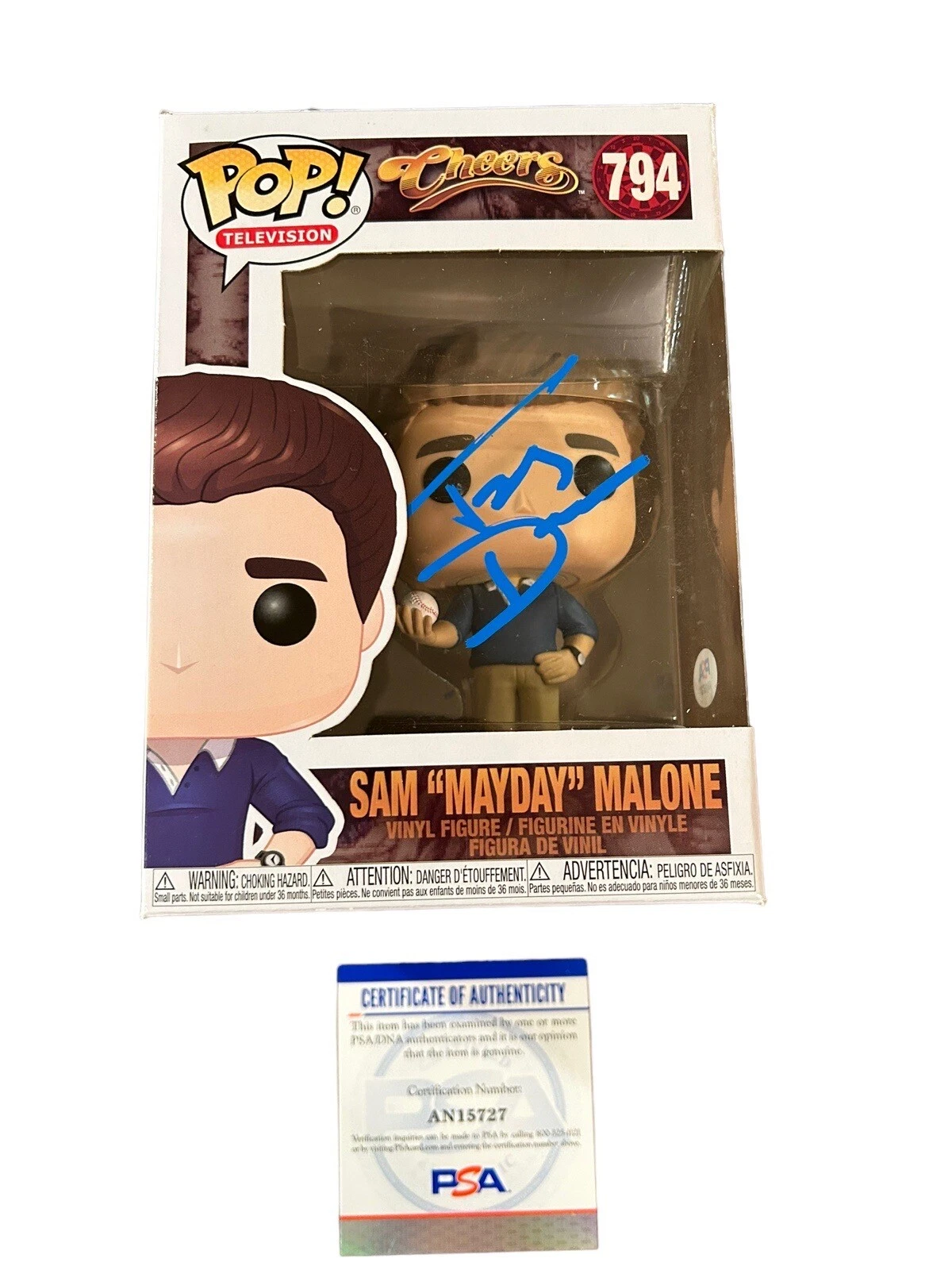 Ted Danson Signed Autograph ‘Cheers’ Funko Pop Sam “Mayday” Malone PSA COA
