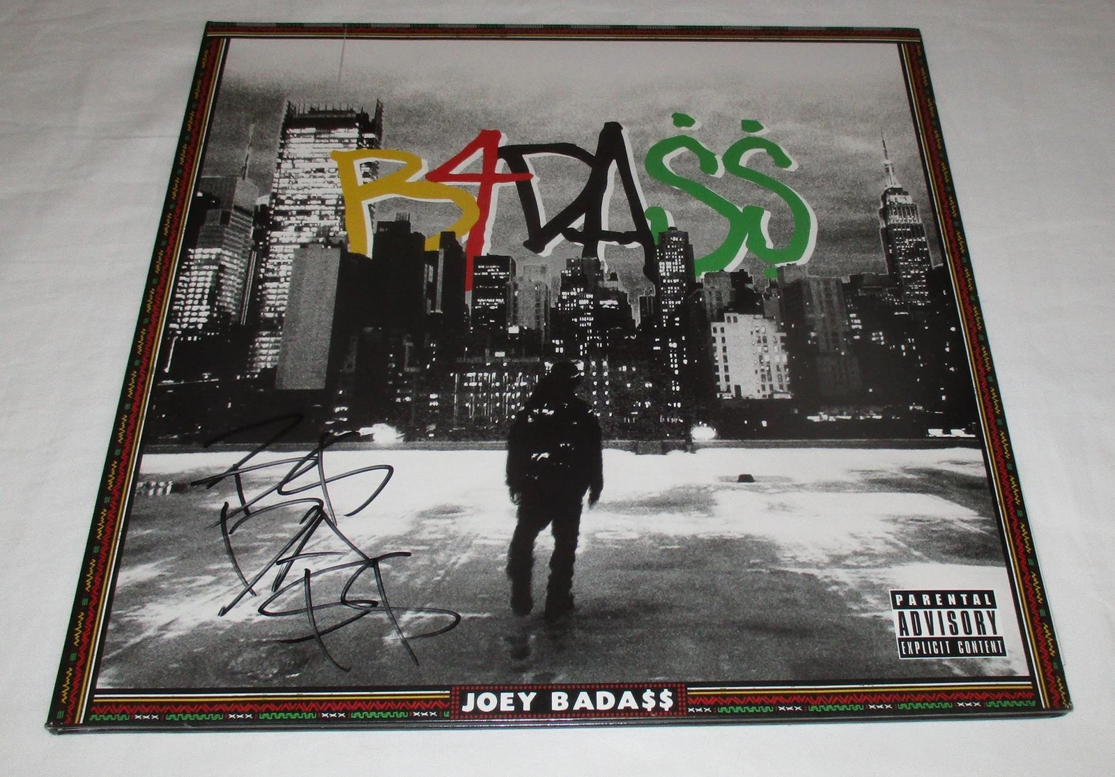 JOEY BADASS SIGNED BADASS VINYL RECORD JSA
