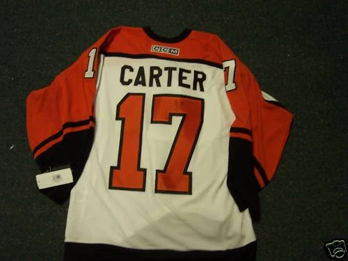 JEFF CARTER SIGNED 2010 STANLEY CUP FLYERS JERSEY LICENSED
