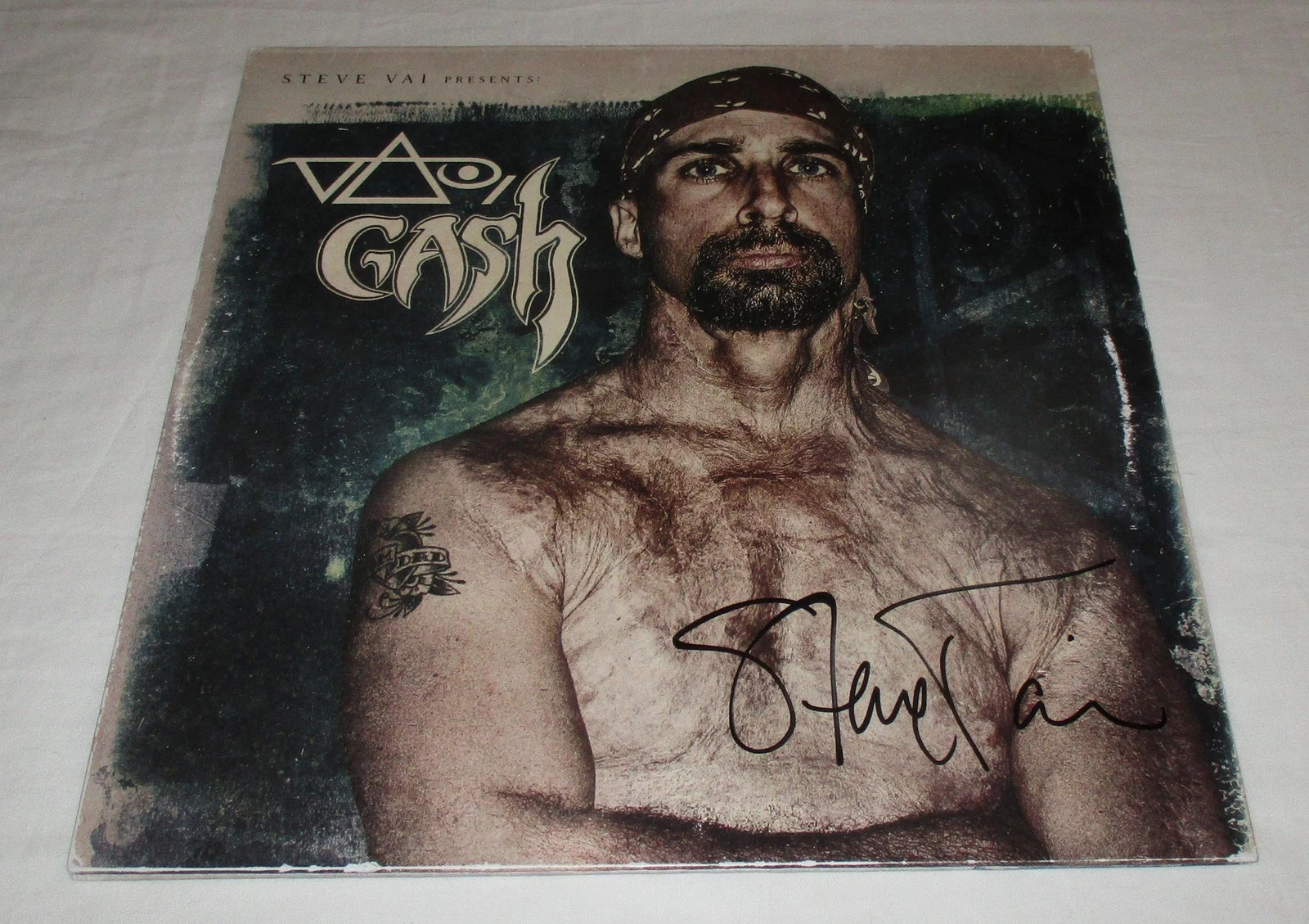 STEVE VAI SIGNED VAI / GASH VINYL RECORD JSA
