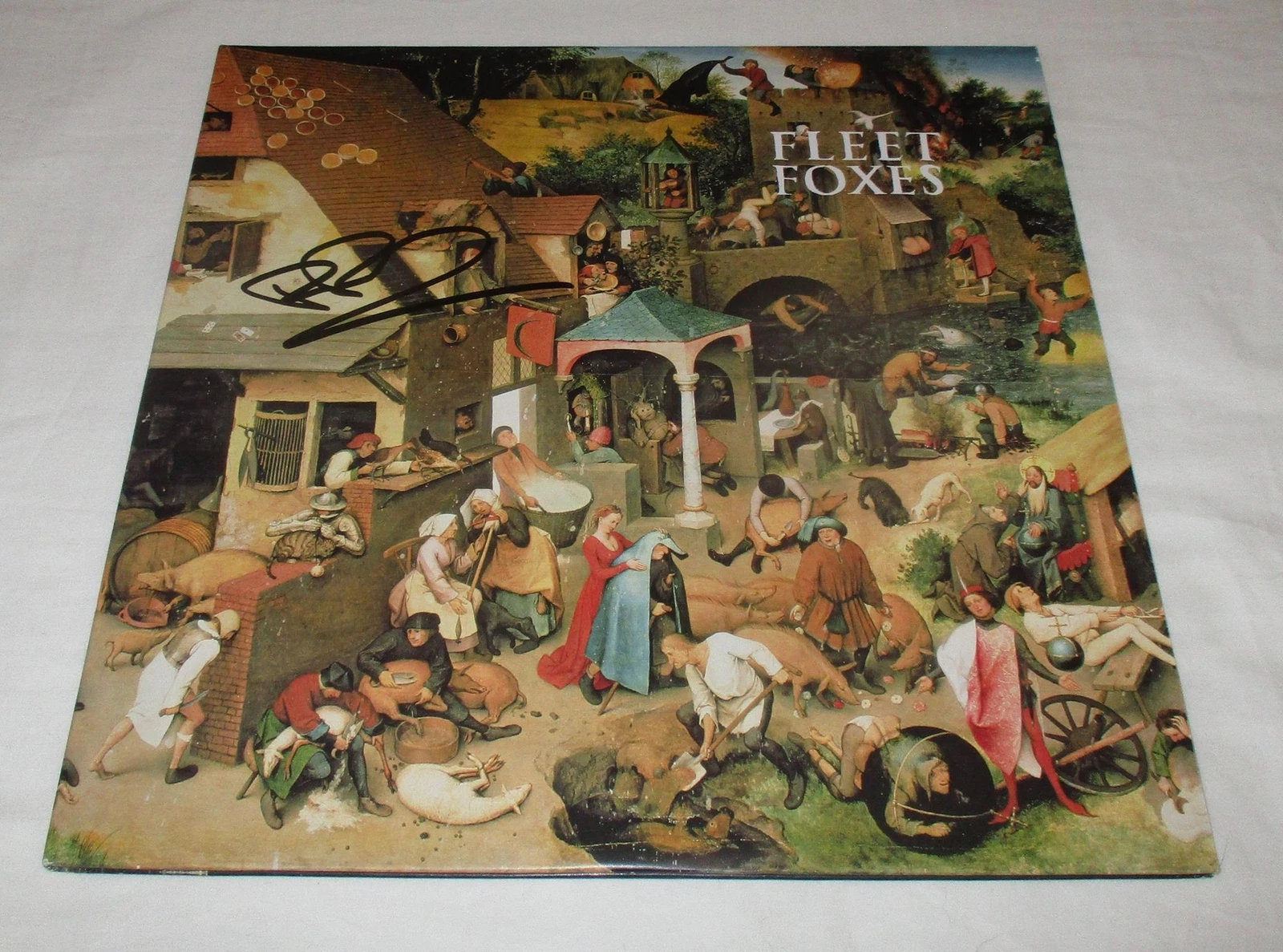 ROBIN PECKNOLD SIGNED FLEET FOXES VINYL RECORD JSA
