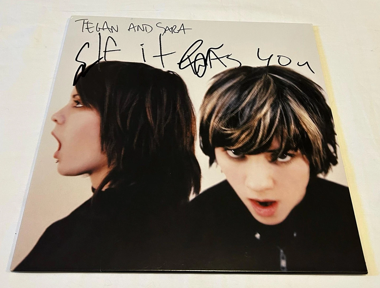 TEGAN AND SARA SIGNED IF IT WAS YOU VINYL RECORD JSA
