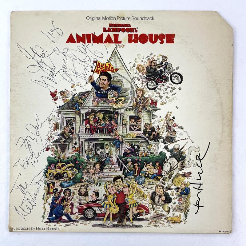 Tom Hulce & Tim Matheson +1 Signed Autograph Animal House Album Vinyl Record
