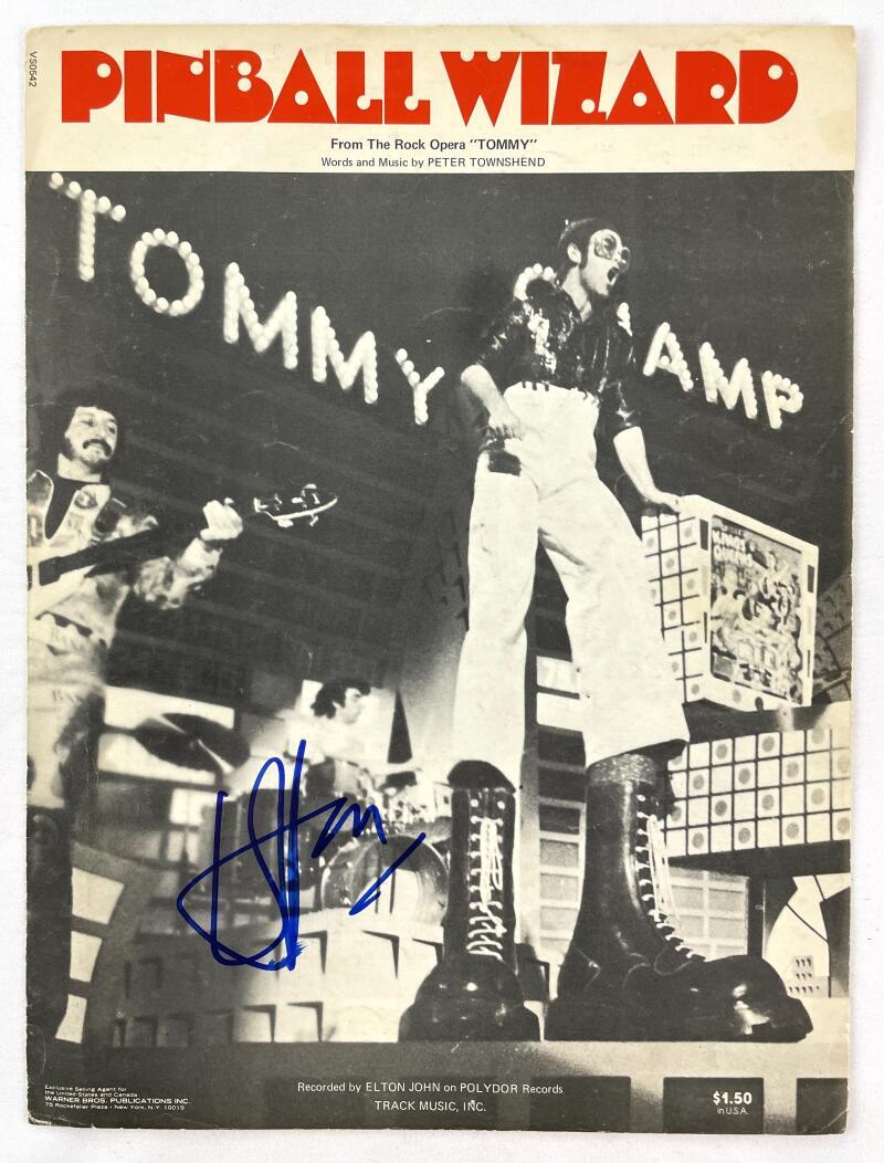 Elton John Signed Autograph The Who Pinball Wizard Sheet Music Booklet - Beckett
