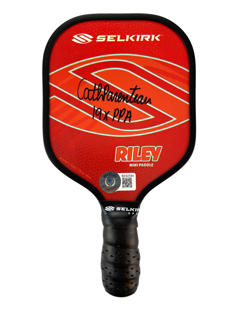 Catherine Parenteau Signed Autograph Selkirk Mini Pickleball Paddle w/ Beckett
